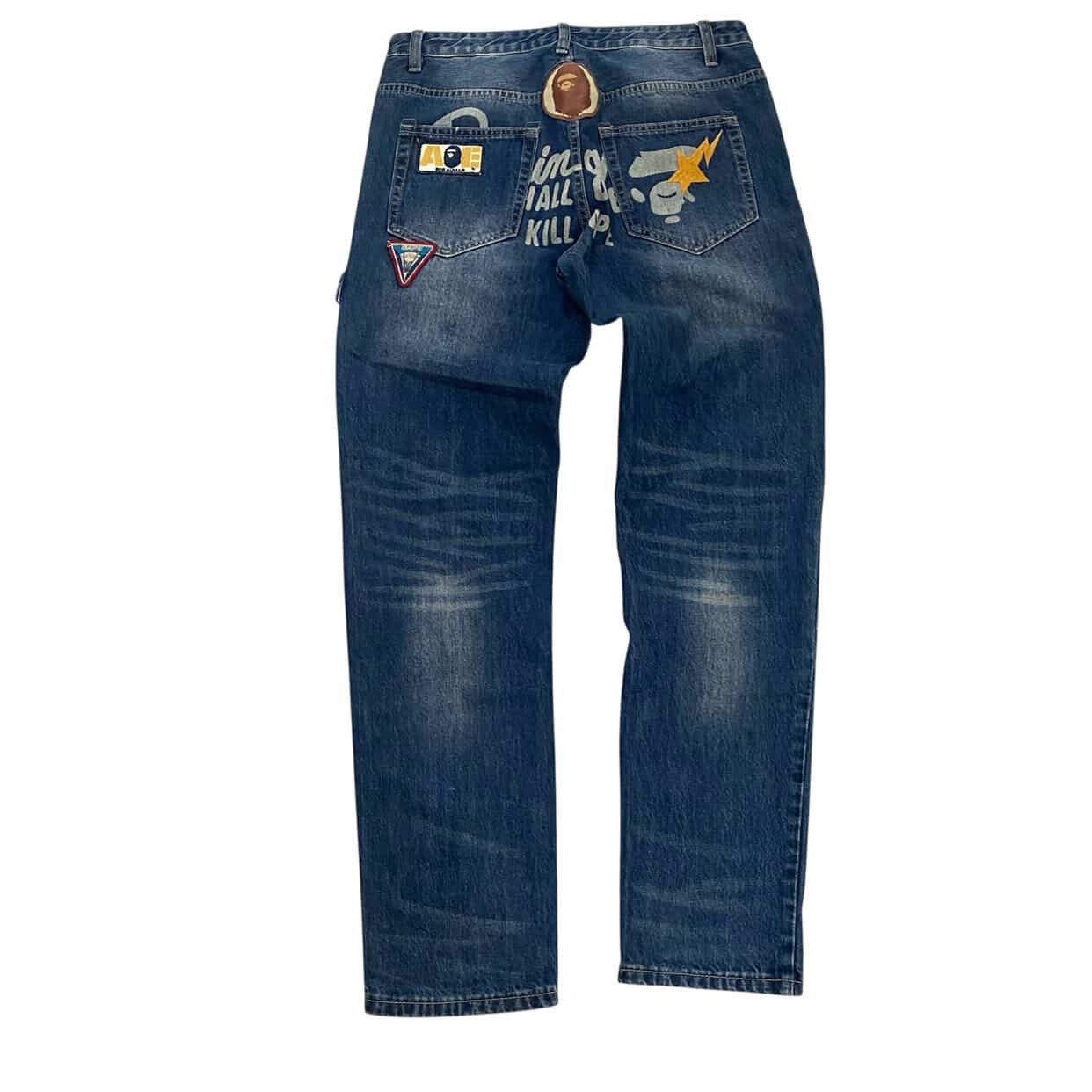 Bape BAPE Slim Fit Patch Work Jeans Size US 34 / EU 50 - 16 Thumbnail