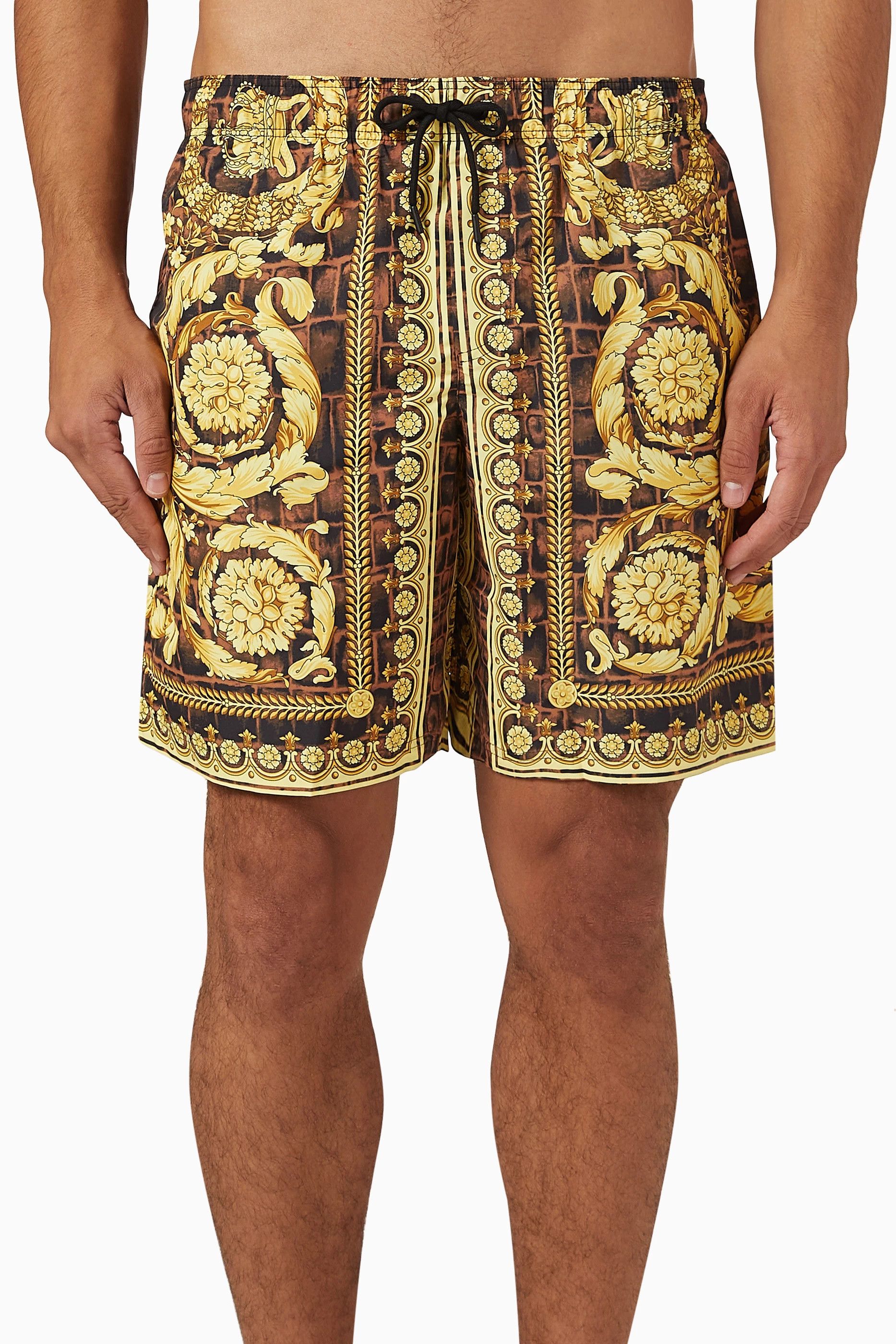 Versace VERSACE barocco baroque print swim shorts 4 Medium trunks Size US 32 / EU 48 - 2 Thumbnail
