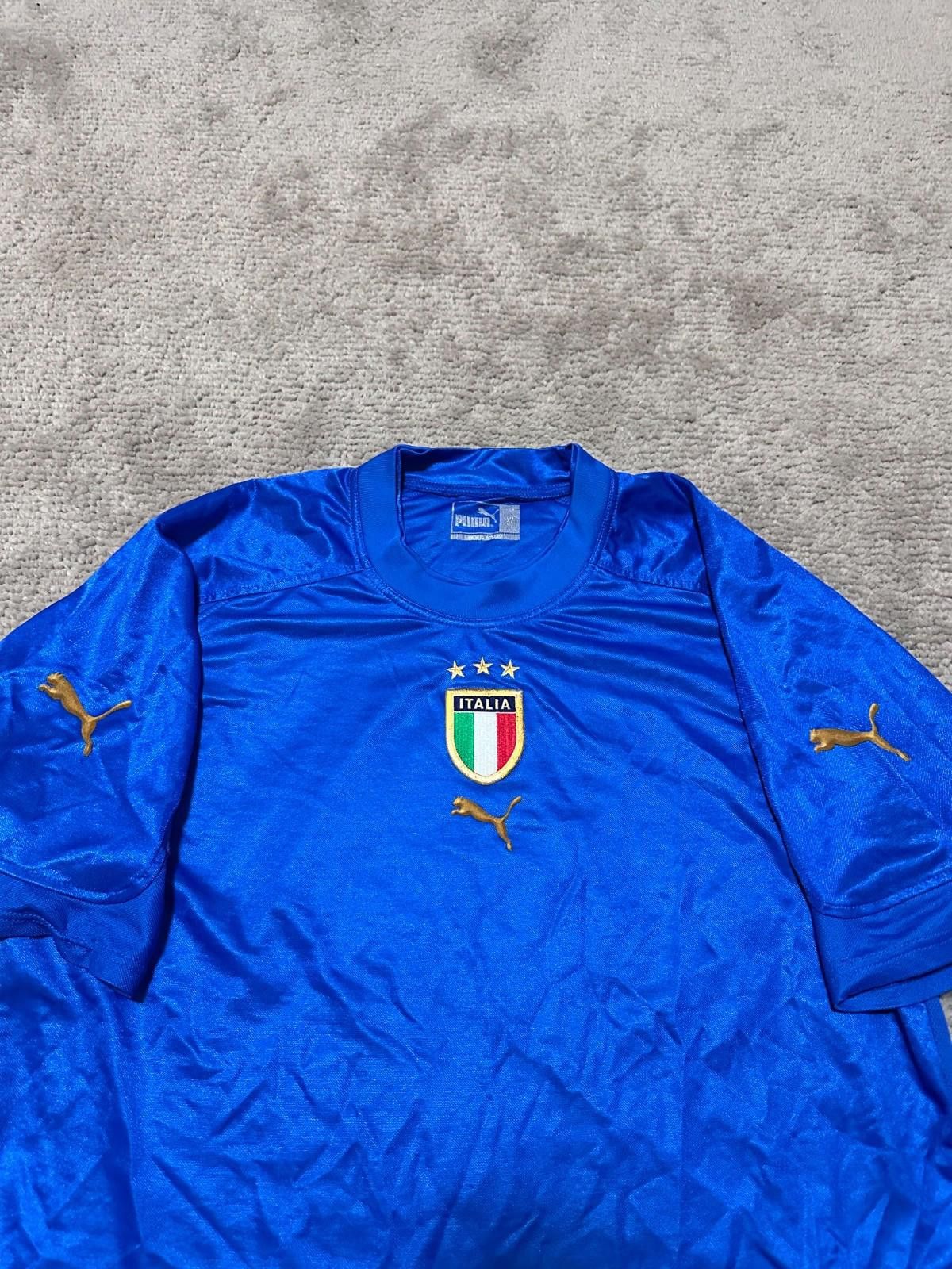 Puma ITALY 2004 2005 HOME FOOTBALL SHIRT SOCCER JERSEY PUMA Size US XL / EU 56 / 4 - 5 Thumbnail
