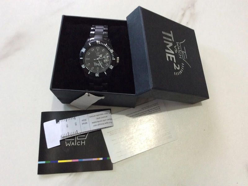 Designer Ltd black dial black plastic strap watch Size ONE SIZE - 1 Thumbnail