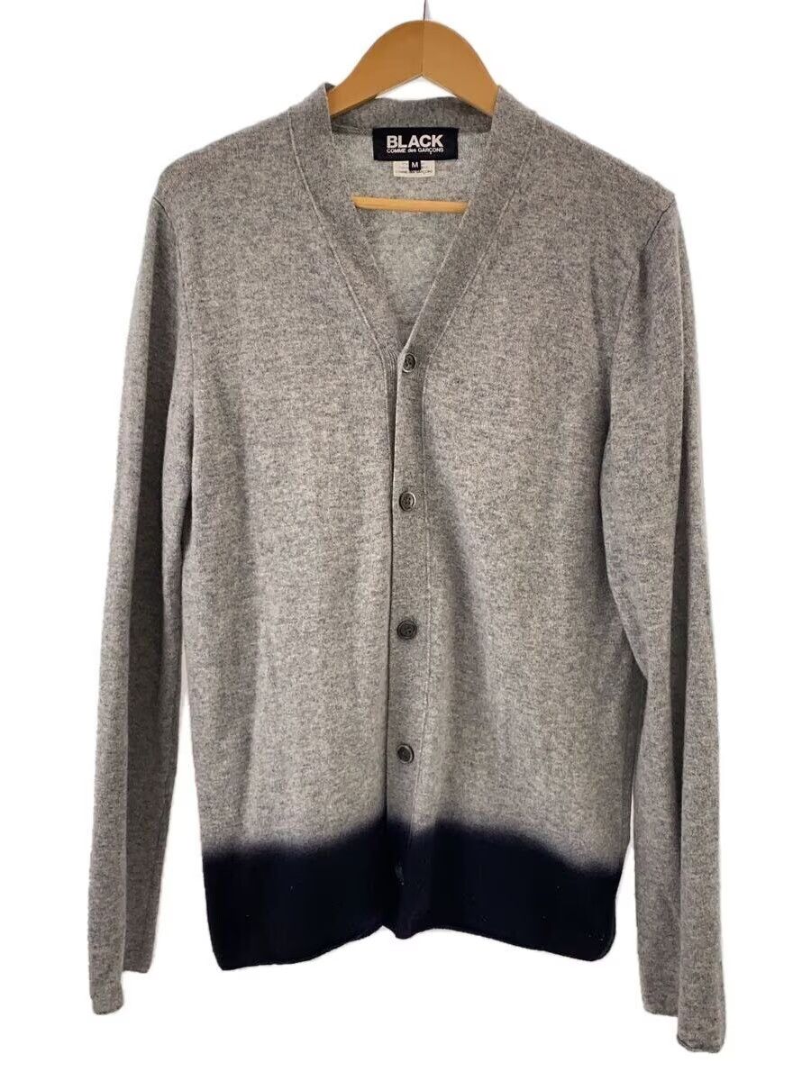 Two Tone Wool Knit Cardigan
