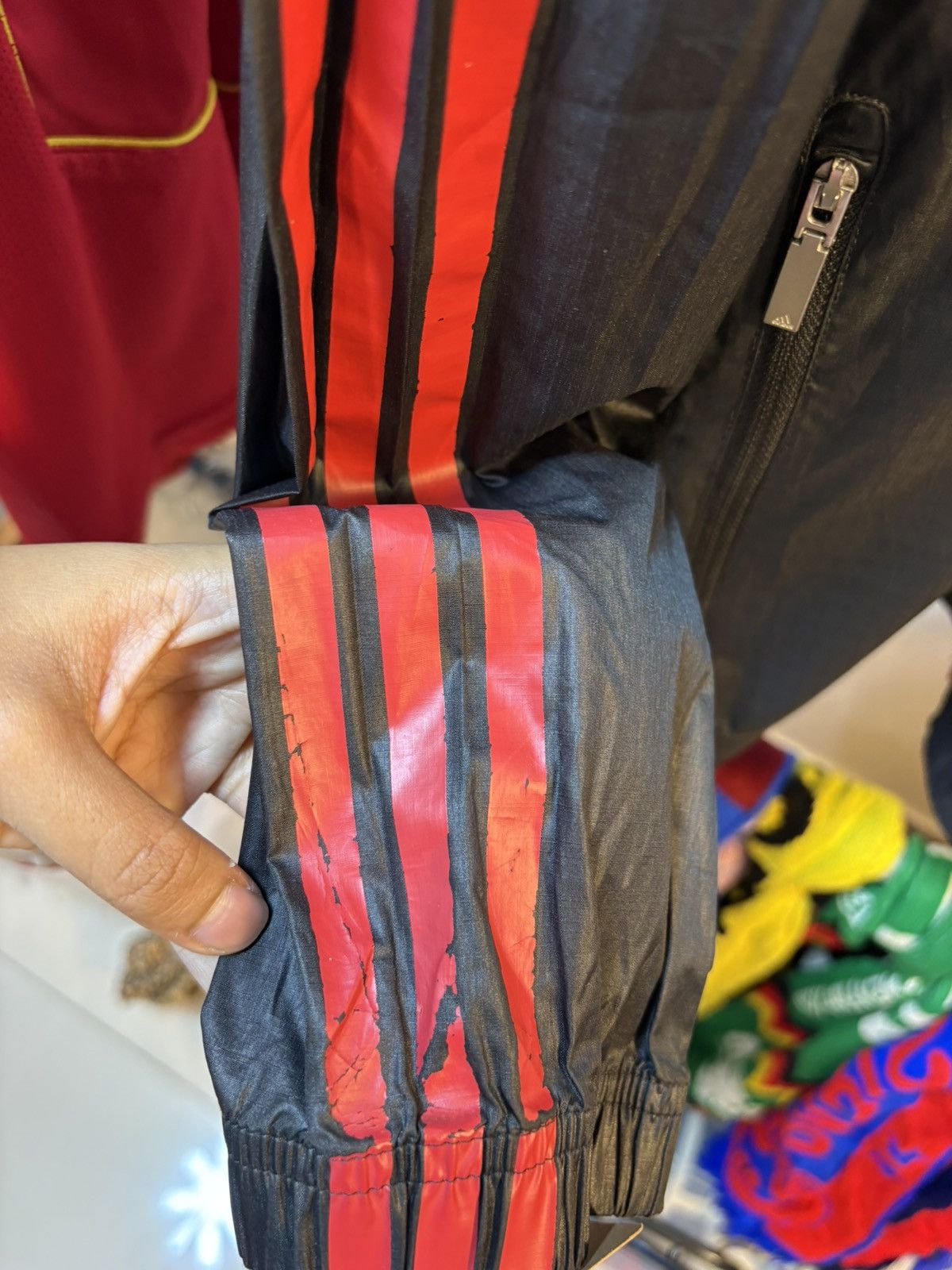 Adidas AC Milan Tracksuit Size US XL / EU 56 / 4 - 17 Thumbnail