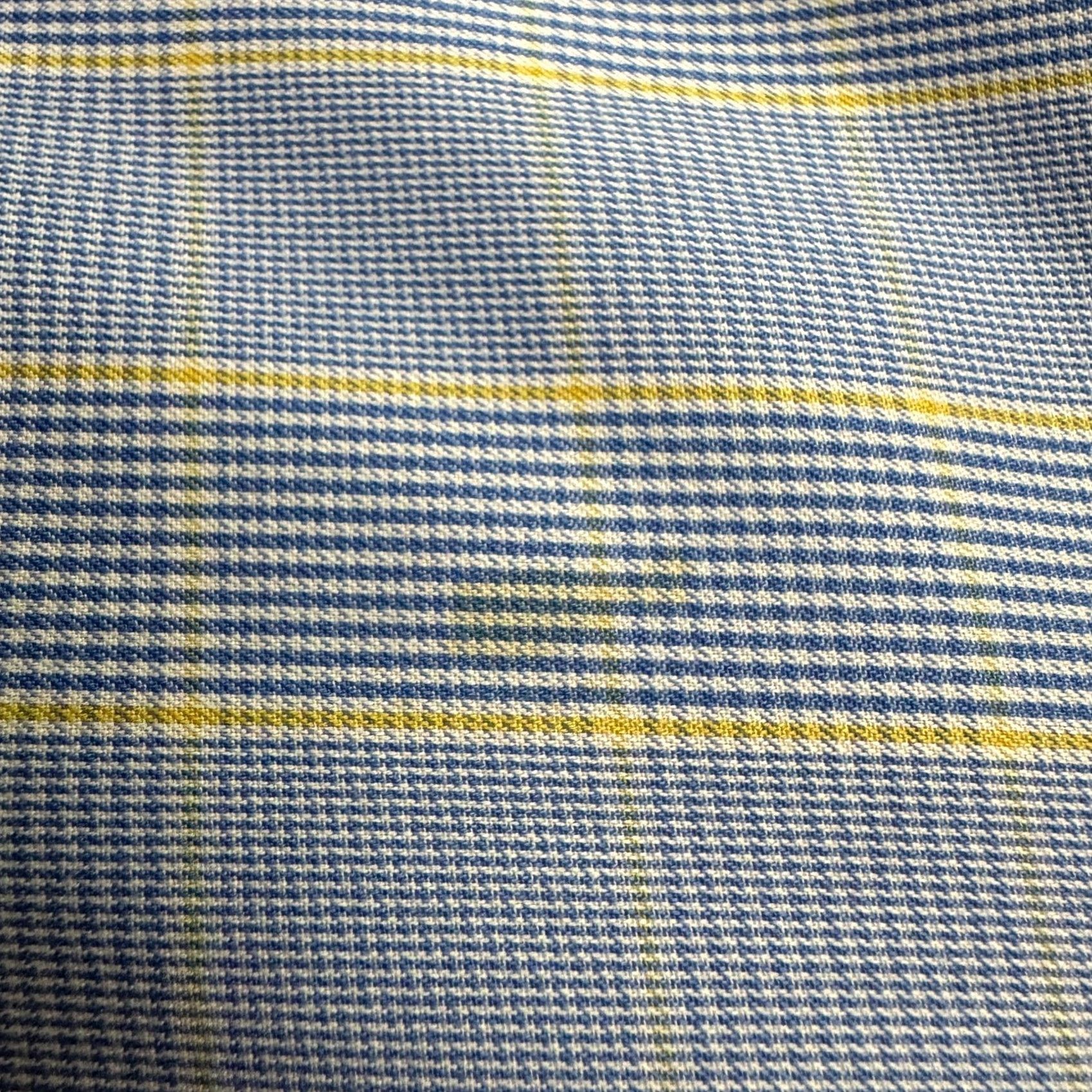 Charles Tyrwhitt Charles Tyrwhitt Dress Shirt Mens 17/35 Classic Fit Non Iron Blue Plaid Shirt Size 46R - 3 Thumbnail