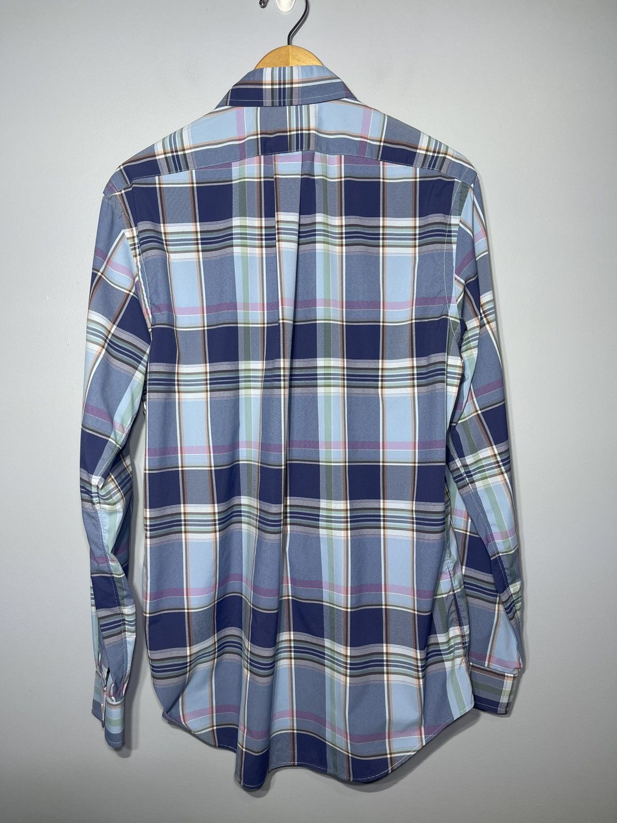 Polo Ralph Lauren Polo Ralph Lauren Men's Sz M Blue Plaid Performance Shirt Size US M / EU 48-50 / 2 - 4 Thumbnail