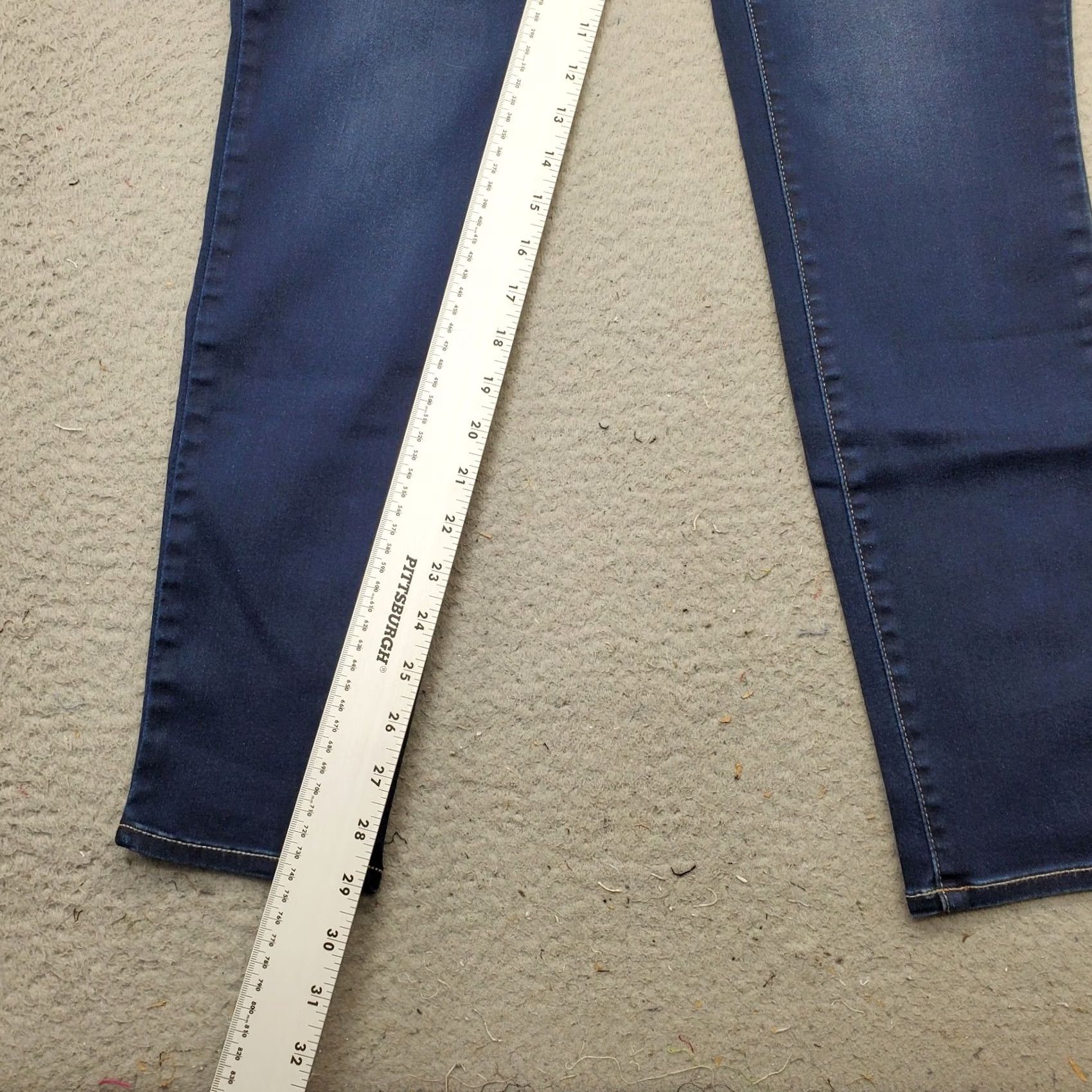 Vintage Seven7 Legging Jeans Women 12 Blue Denim Cotton Ultra High Rise Slim Fit Jegging Womens Size 12 Blue 29" Inseam 40.25" Outseam NWT Jeans Size 34" / US 12 / IT 48 - 4 Thumbnail