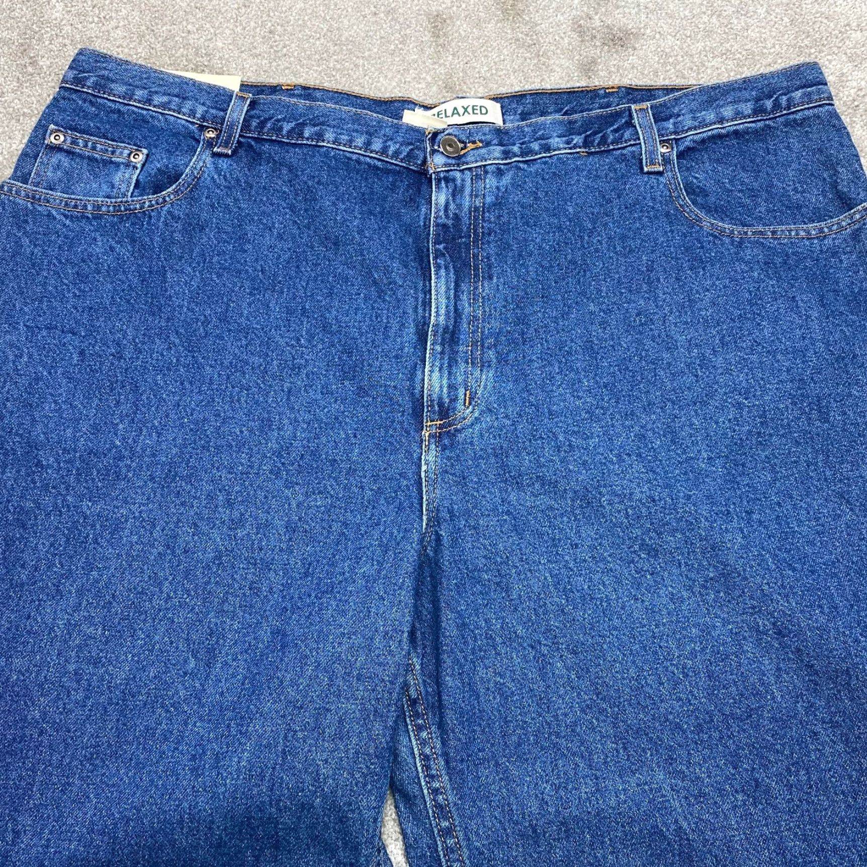 J Brand Falls Creek Jeans 44x23 Denim Blue Wash Relaxed Straight 5-Pocket Mens Big & Tall 6995 Cotton Denim Blue Wash N/A Size US 44 / EU 60 - 4 Thumbnail