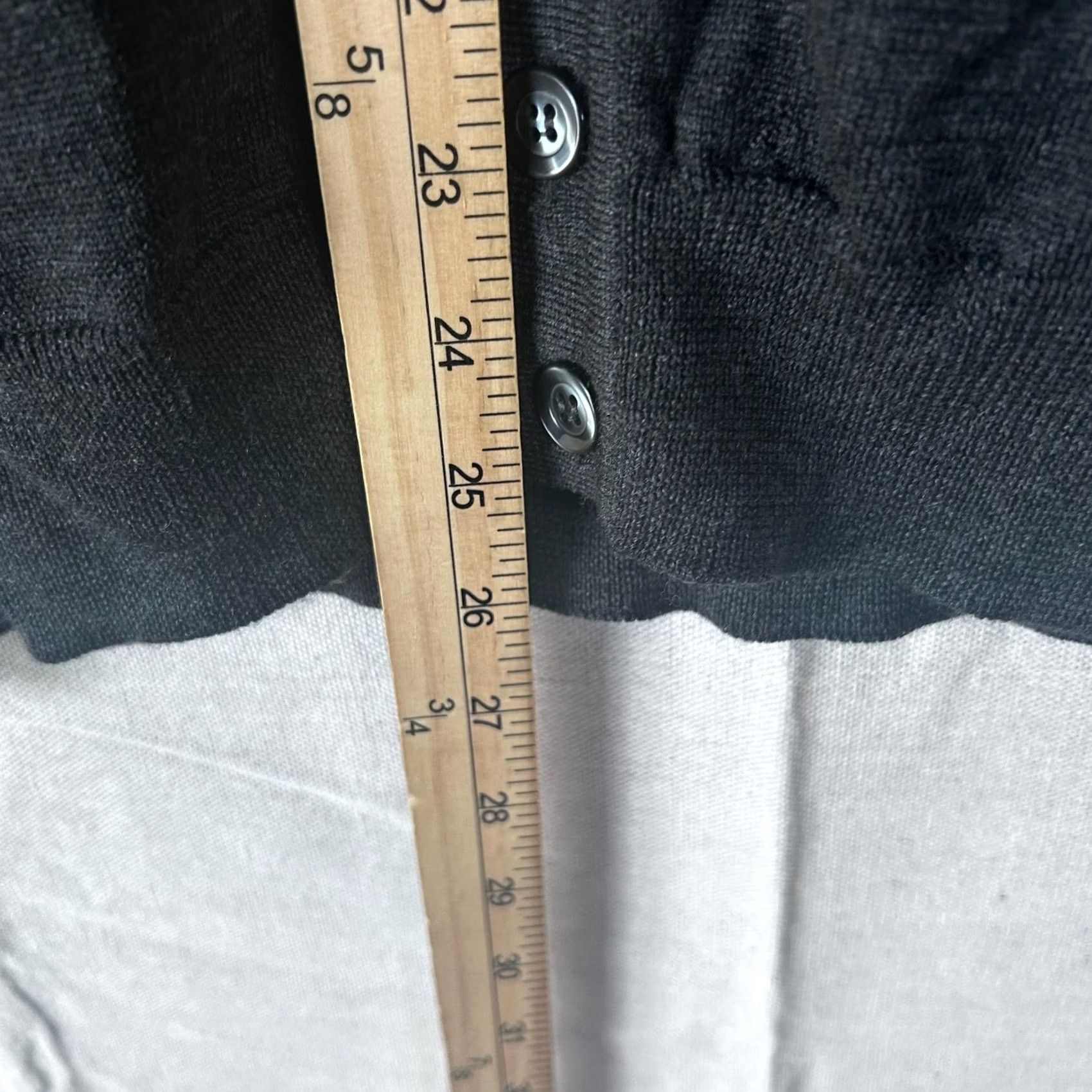 Vintage Badiali Italy Mens 100% Wool Cardigan Sweater Charcoal Grey Mock Neck Size 15 Size US L / EU 52-54 / 3 - 5 Thumbnail