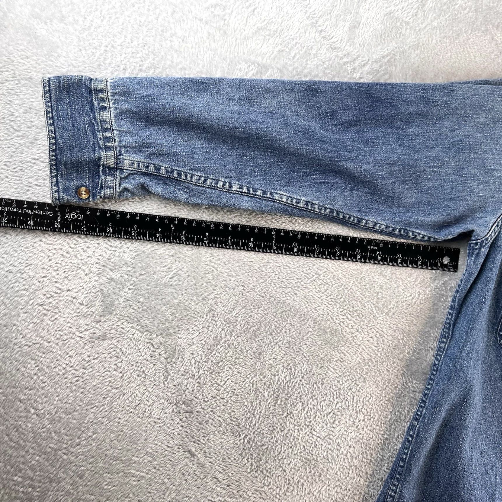 Denime Hunt Club Shirt Denim 100% Cotton Button-Down Shirt M Denim Men 90s Vintage Shacket? Size US M / EU 48-50 / 2 - 3 Thumbnail