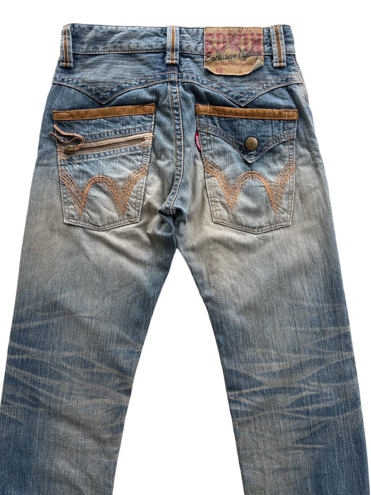Japanese Brand Vintage Edwin Washed Mud-Dyed Denim Size US 28 / EU 44 - 3 Thumbnail