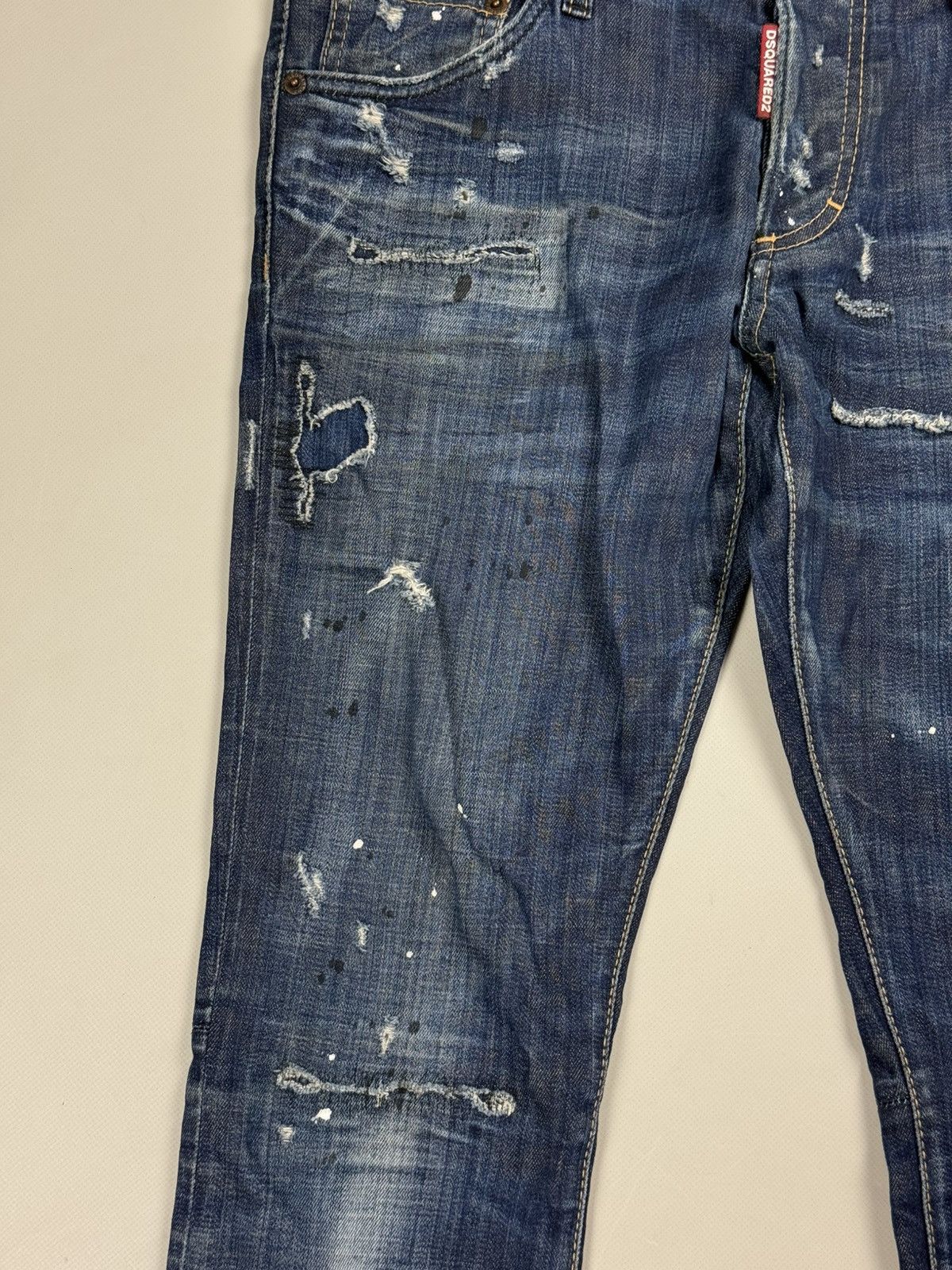 Dsquared2 Dsquared 2 Men’s Distressed Denim Sexy Boot Cut Jeans Size US 34 / EU 50 - 11 Thumbnail