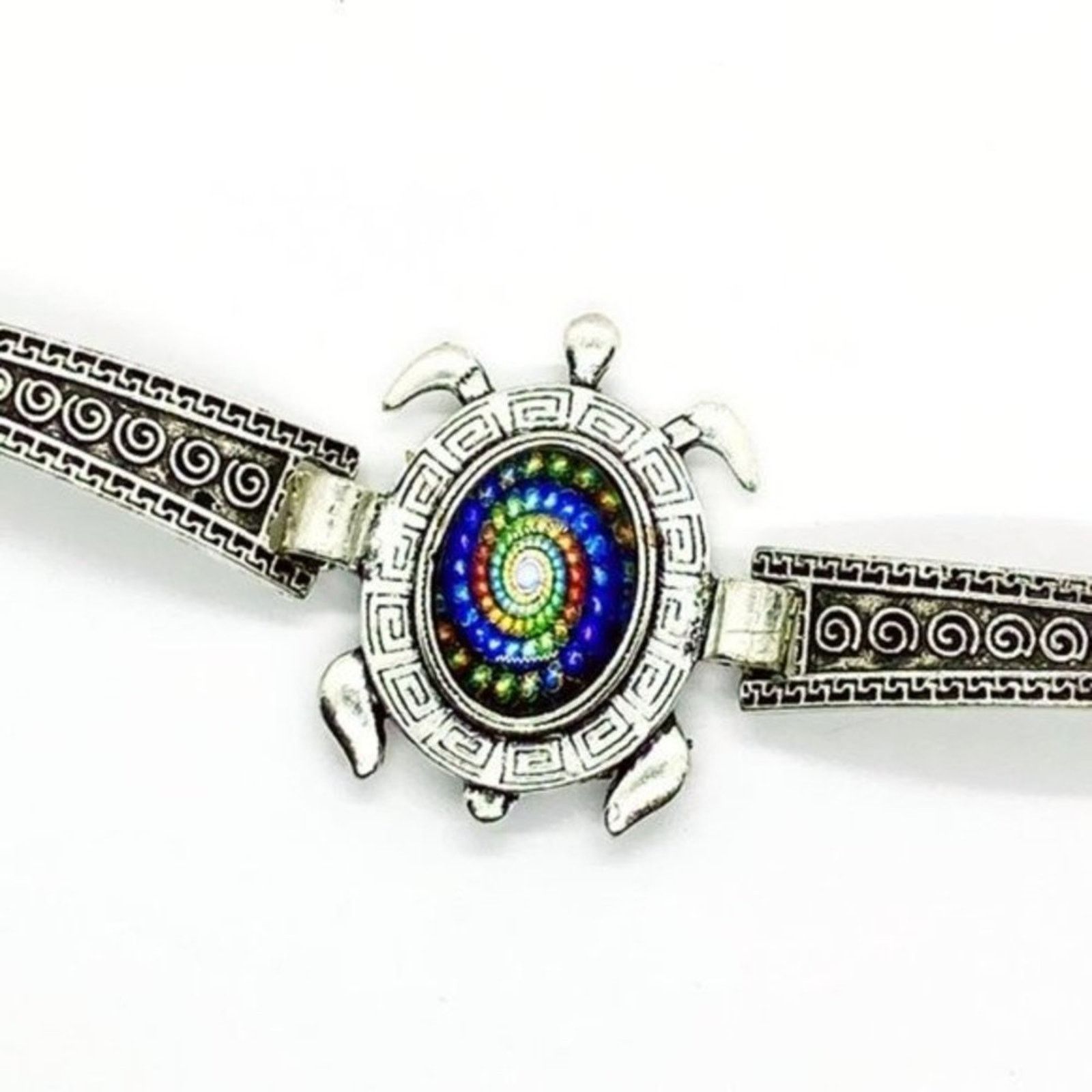 Other Boho Sea Turtle Rhinestone Silver-Tone Bracelet NWT Size ONE SIZE - 5 Thumbnail
