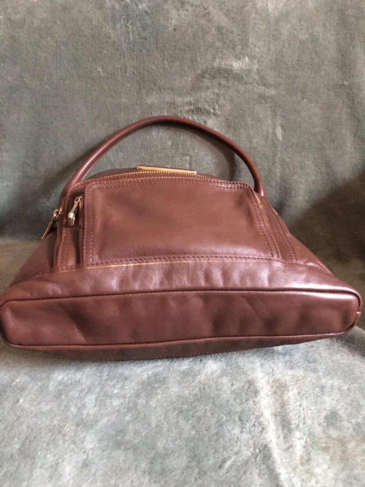 Longchamp Longchamp Brown Leather Vintage Handbag Hobo Bag Size ONE SIZE - 8 Thumbnail
