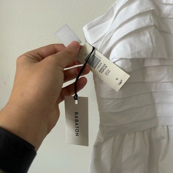 Aritzia Babaton Abacus Poplin White Romper Size 32" / US 10 / IT 46 - 4 Thumbnail