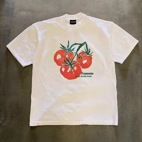 Vintage "Masumi x Fuji "White casual retro tomato print t-shirt Size US M / EU 48-50 / 2 - 7 Thumbnail