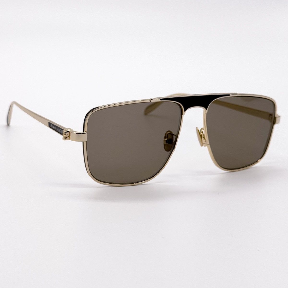 Alexander McQueen NEW AM0200S 002 ALEXANDER MCQUEEN SUNGLASSES AM0200S Size ONE SIZE - 9 Thumbnail