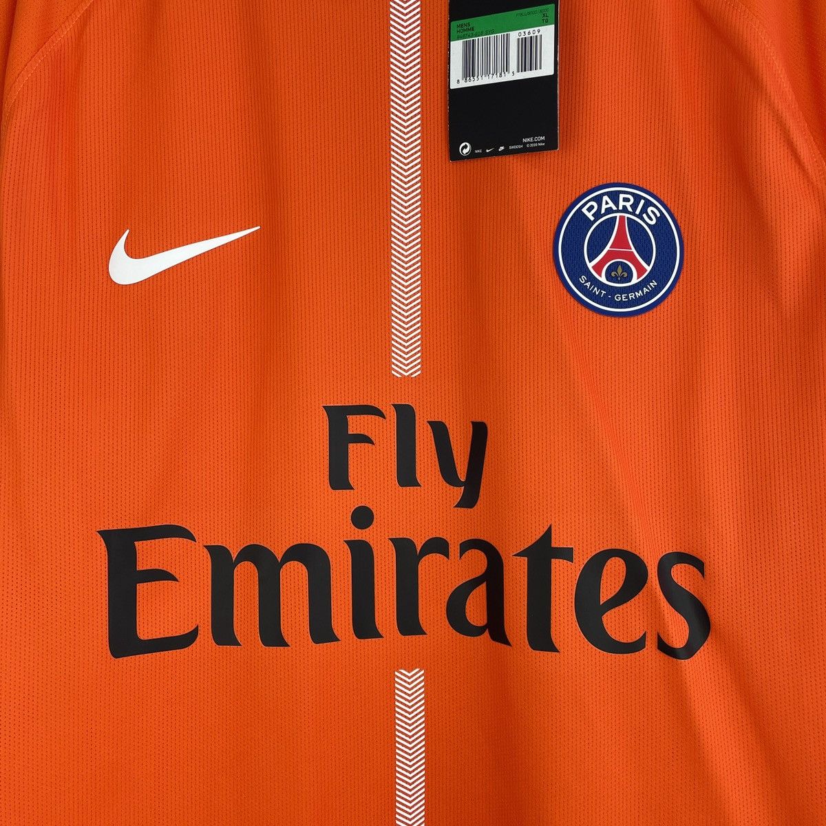 Nike Paris Saint-Germain Nike Authentic Long Sleeve Jersey PSG Size US XL / EU 56 / 4 - 2 Thumbnail