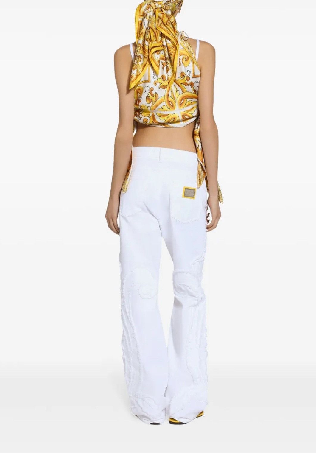 Dolce & Gabbana Dolce & Gabbana Majolica-print halterneck top Size M / US 6-8 / IT 42-44 - 4 Thumbnail
