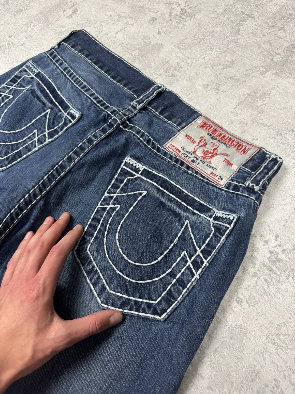 True Religion True Religion Y2K Ricky Jeans Size 34 Size US 34 / EU 50 - 6 Thumbnail