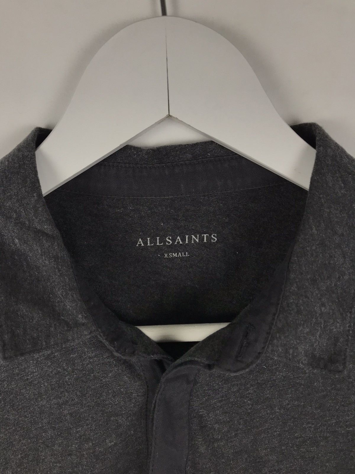 Allsaints Men’s S/46,Allsaints Grey Cotton Soft Polo,Poloshirt Size US S / EU 44-46 / 1 - 6 Thumbnail