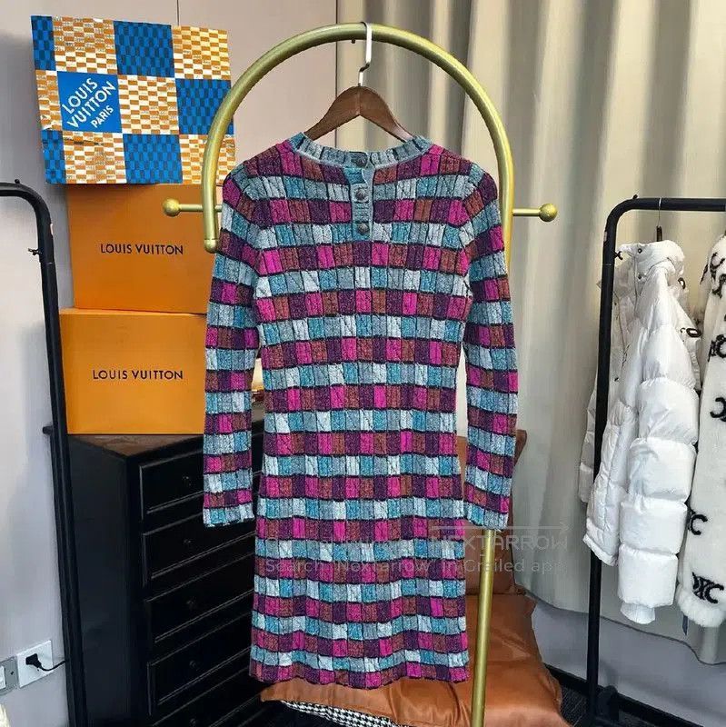Chanel Chanel Multicolor Knit Dress for Women . Size M / US 6-8 / IT 42-44 - 2 Thumbnail