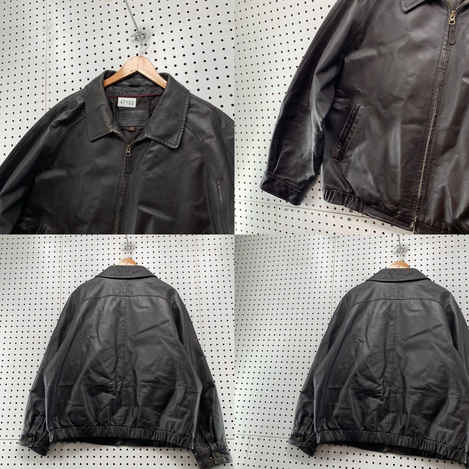 Vintage VINTAGE St. John's Bay LeatherBomber Jacket Mens XL Brown Flight Distressed Size US XL / EU 56 / 4 - 10 Thumbnail