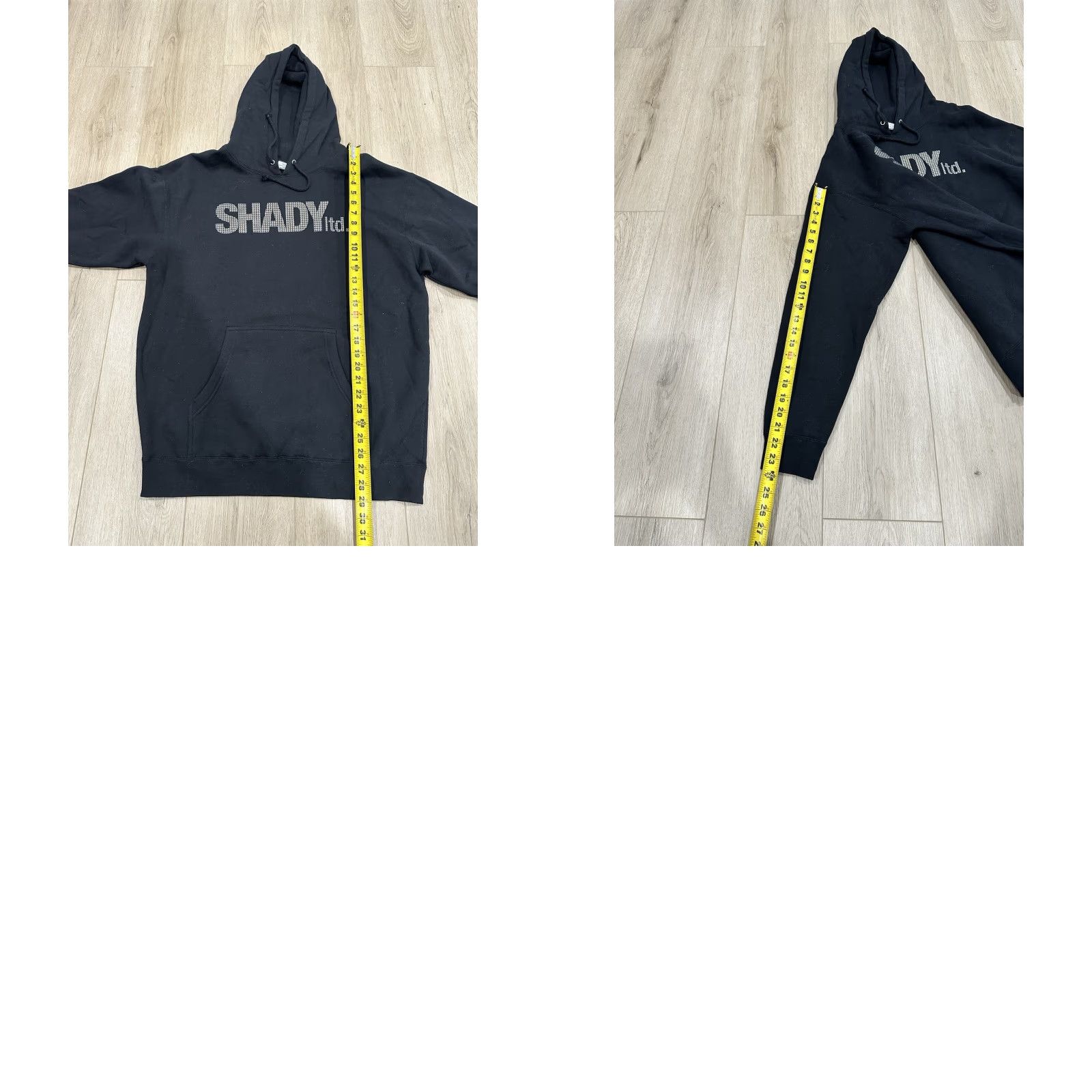 Logo 7 VINTAGE Shady Hoodie Mens Large L Black Crew Neck Cotton Blend Fleece Embroidered 8 Mile 1999-2000s Pullover Size US L / EU 52-54 / 3 - 9 Thumbnail