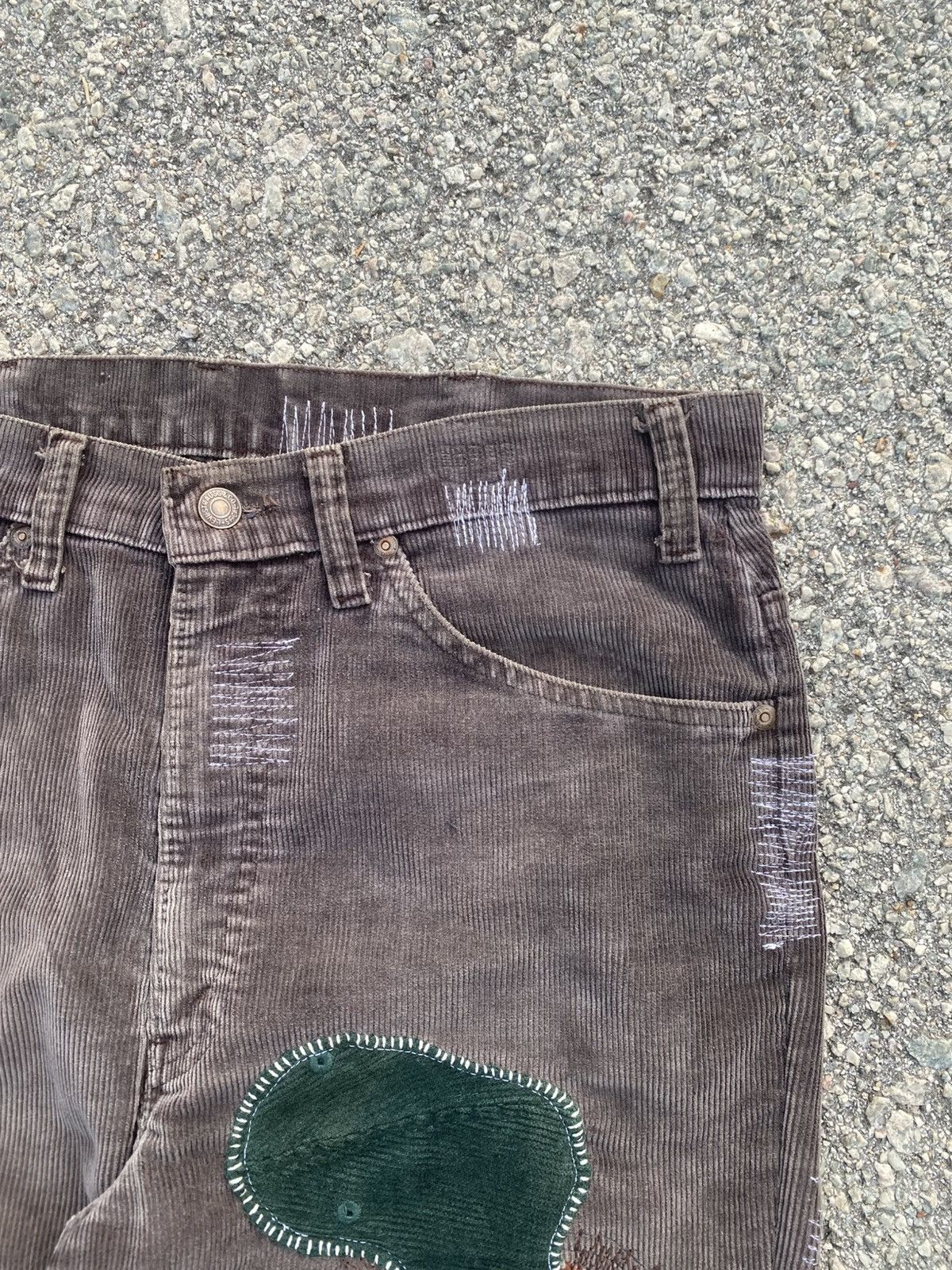 Levi's Vintage Clothing 1970s-80s Levis Corduroy Hippies Patchwork Flared Size US 34 / EU 50 - 9 Thumbnail