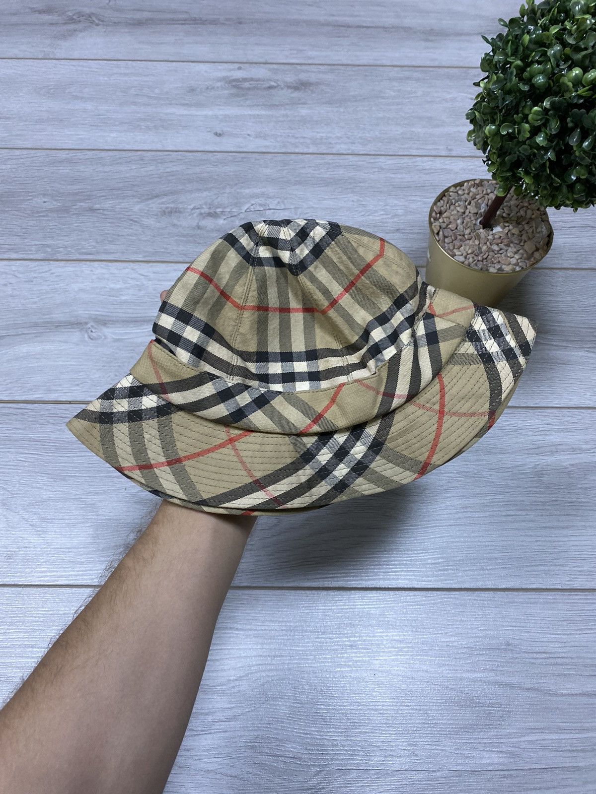 Burberry Burberry vintage nova check bucket hat Size ONE SIZE - 5 Thumbnail