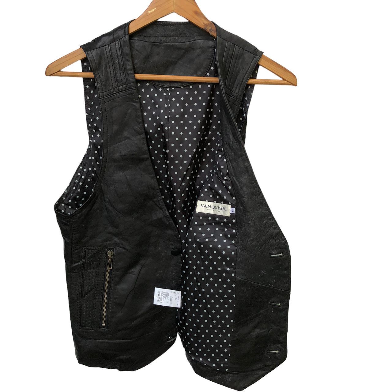 Japanese Brand × Leather × Vanquish Vintage Leather Vest by Vanquish Tokyo Size US S / EU 44-46 / 1 - 3 Thumbnail