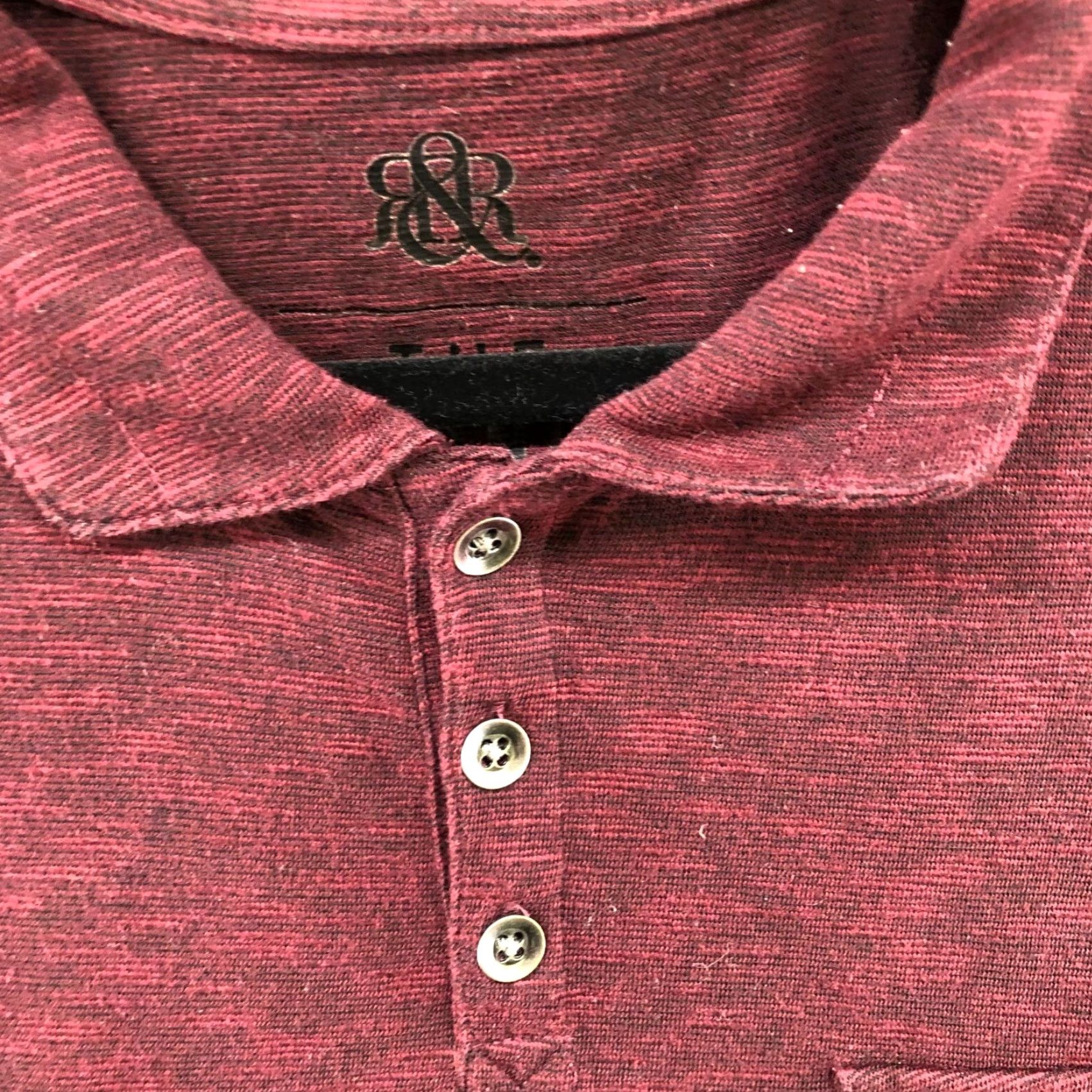 Vintage VINTAGE R&R Iconic Polo Shirt Mens XXL Short Sleeve Chest Pocket Burgundy Red Casual Size US XXL / EU 58 / 5 - 7 Thumbnail