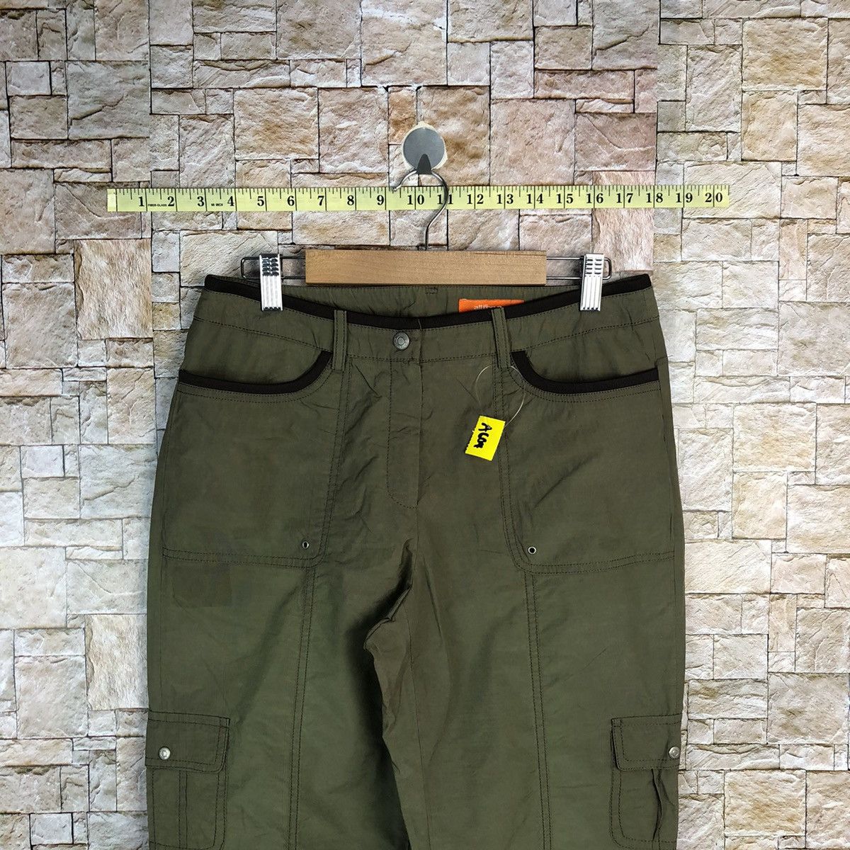 Japanese Brand All Ror You Green Cargo Multipocket Pants #A604 Size 28" / US 6 / IT 42 - 4 Thumbnail