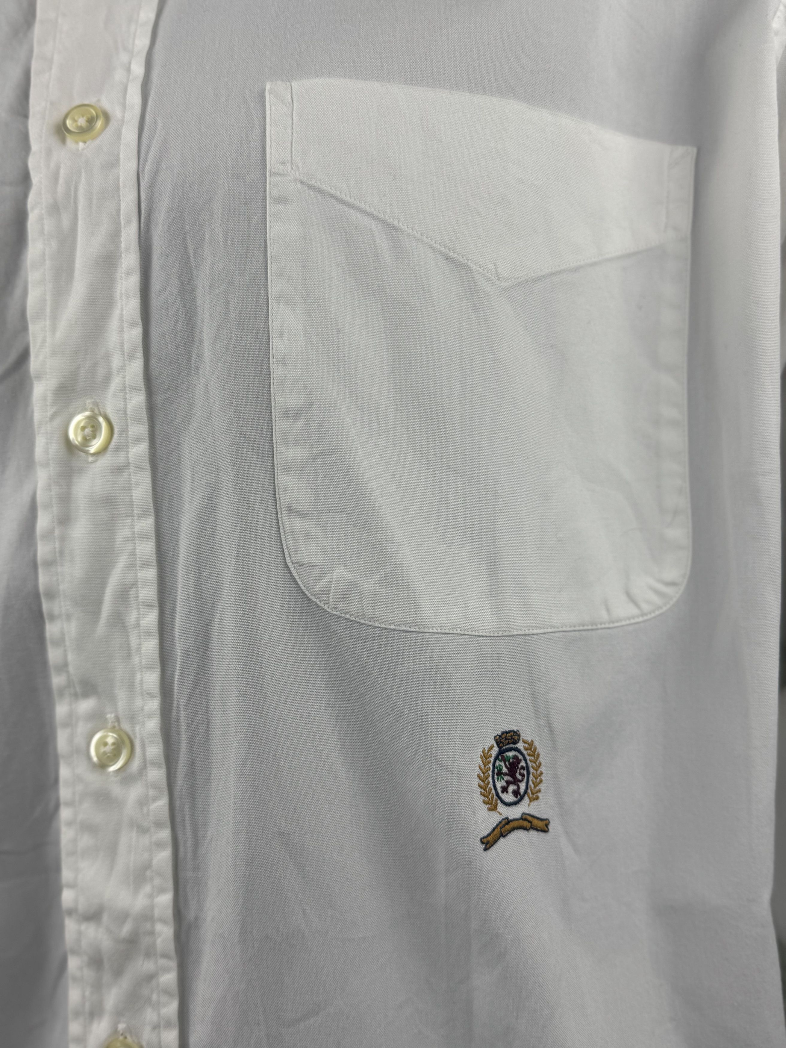 Tommy Hilfiger VTG Tommy Hilfiger White Oxford Long-Sleeve Shirt Size US M / EU 48-50 / 2 - 4 Thumbnail