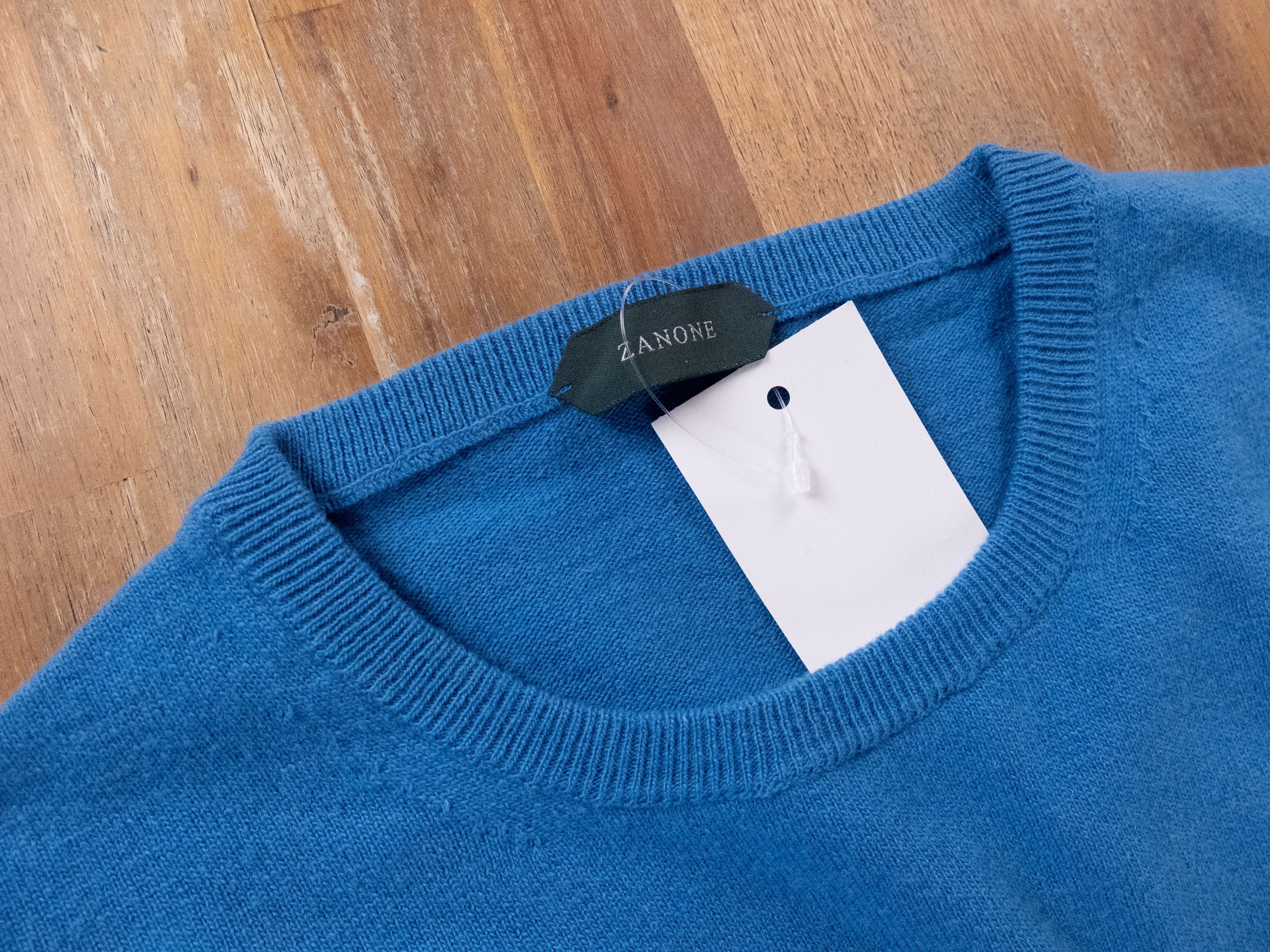 Zanone ZANONE blue wool cashmere blend sweater 3XL / 56 IT q Size US XXL / EU 58 / 5 - 2 Thumbnail