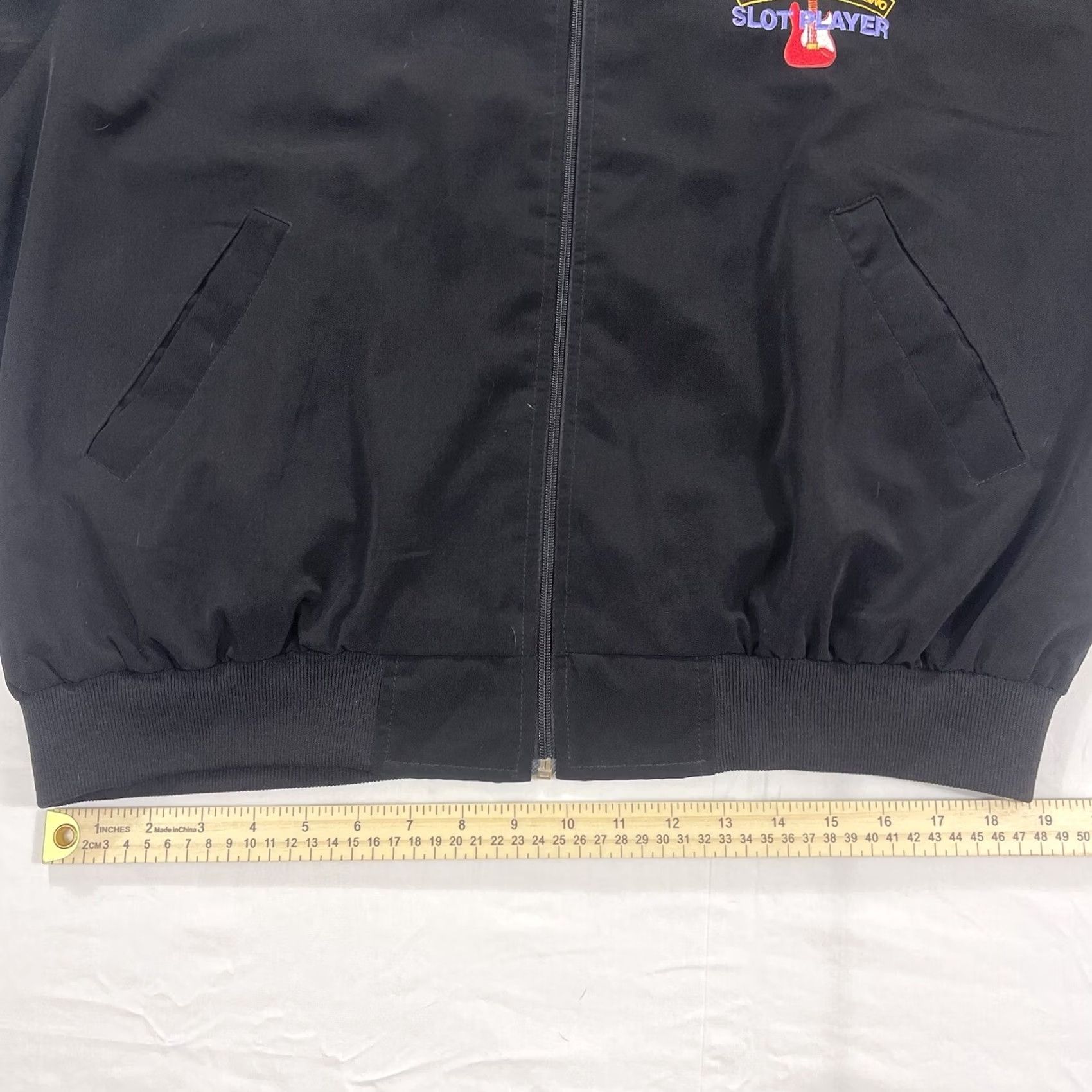 Hard Rock Cafe VINTAGE Hard Rock Cafe Jacket XL Bomber Men Black 90s Las Vegas Casino Slot Player Vintage (no extra text) Size US XL / EU 56 / 4 - 7 Thumbnail