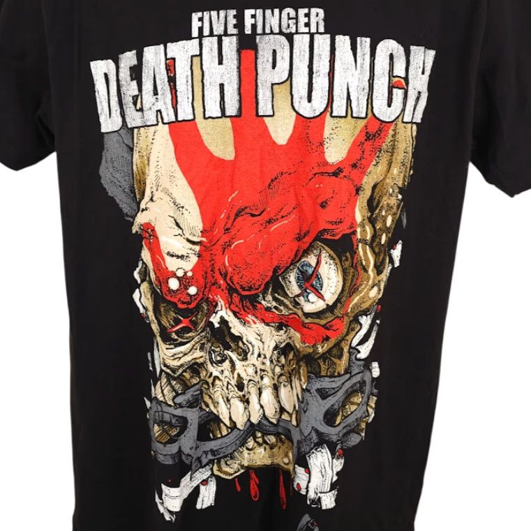 Vintage 5FDP T Shirt Mens Large Black Warhead Skull 5FDP Shirt Men Rock Music Skull Groove Metal Heavy Metal Size US L / EU 52-54 / 3 - 2 Thumbnail