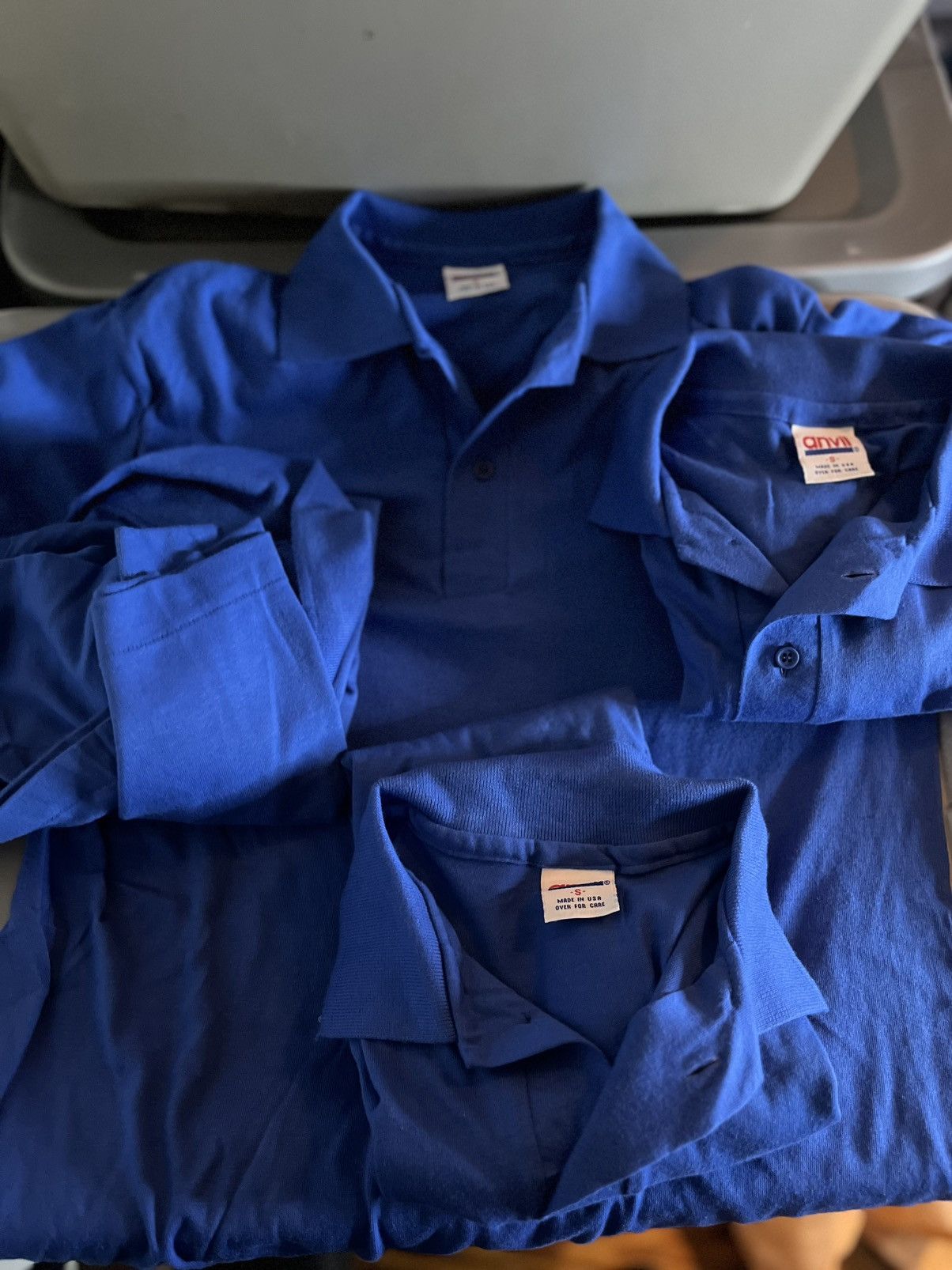 Anvil 4 shirt bundle true vintage 80s anvil polo single stitch Size US S / EU 44-46 / 1 - 1 Thumbnail