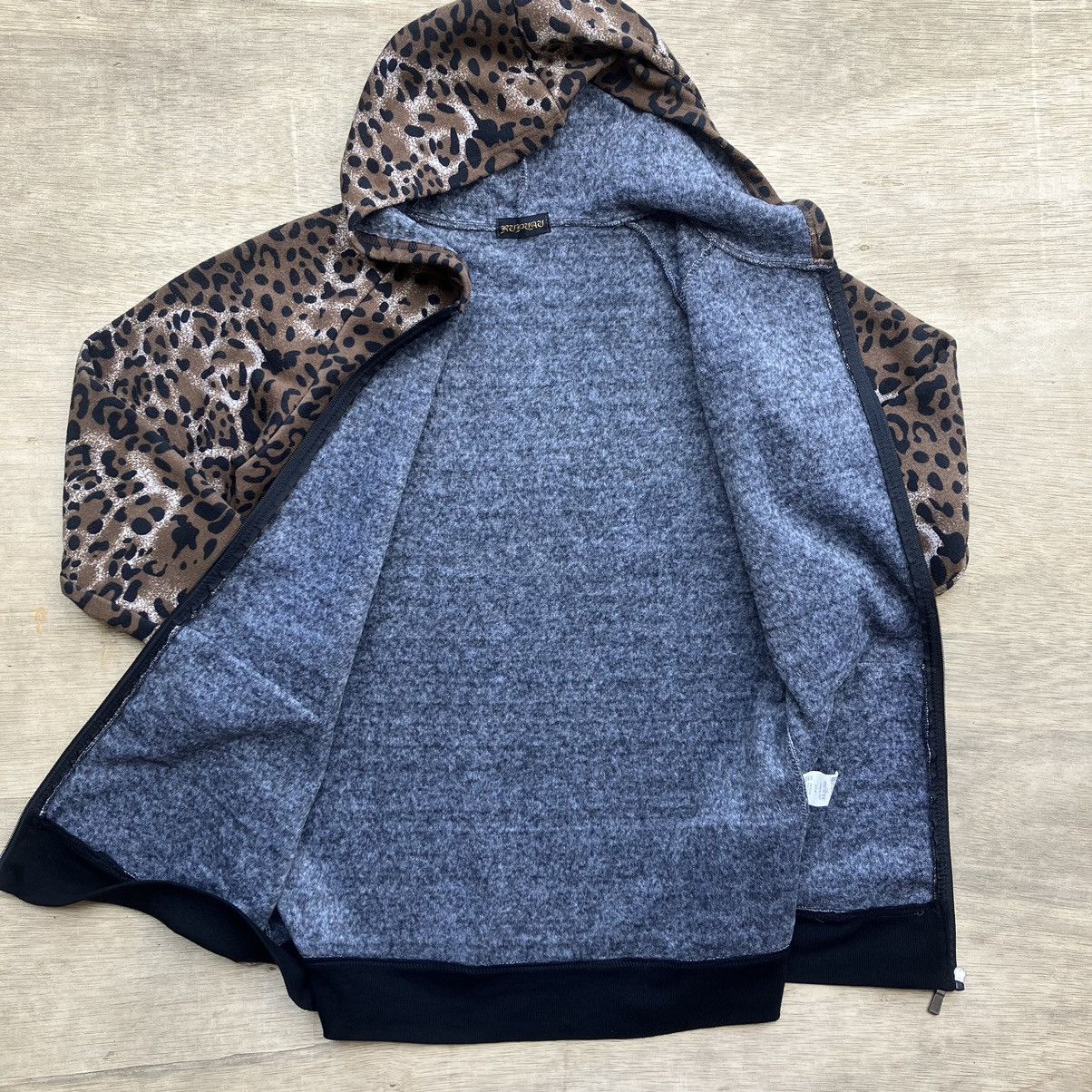 Designer × Japanese Brand RUPUAU LEOPARD CAMO ZIPHOODIE LONG Size M / US 6-8 / IT 42-44 - 7 Thumbnail