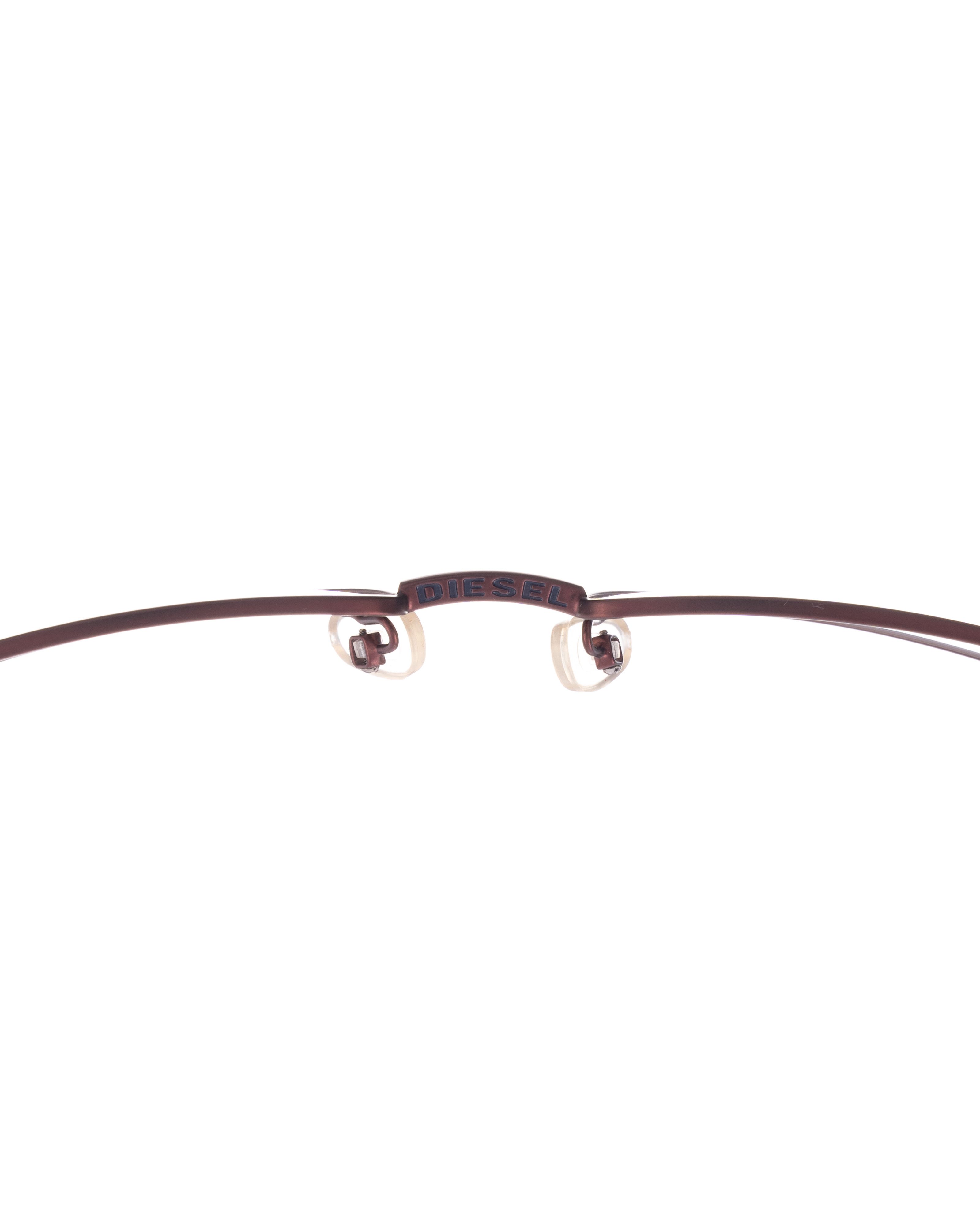 Diesel Diesel 90s Burgundy Purple Metallic Glasses Size ONE SIZE - 3 Thumbnail