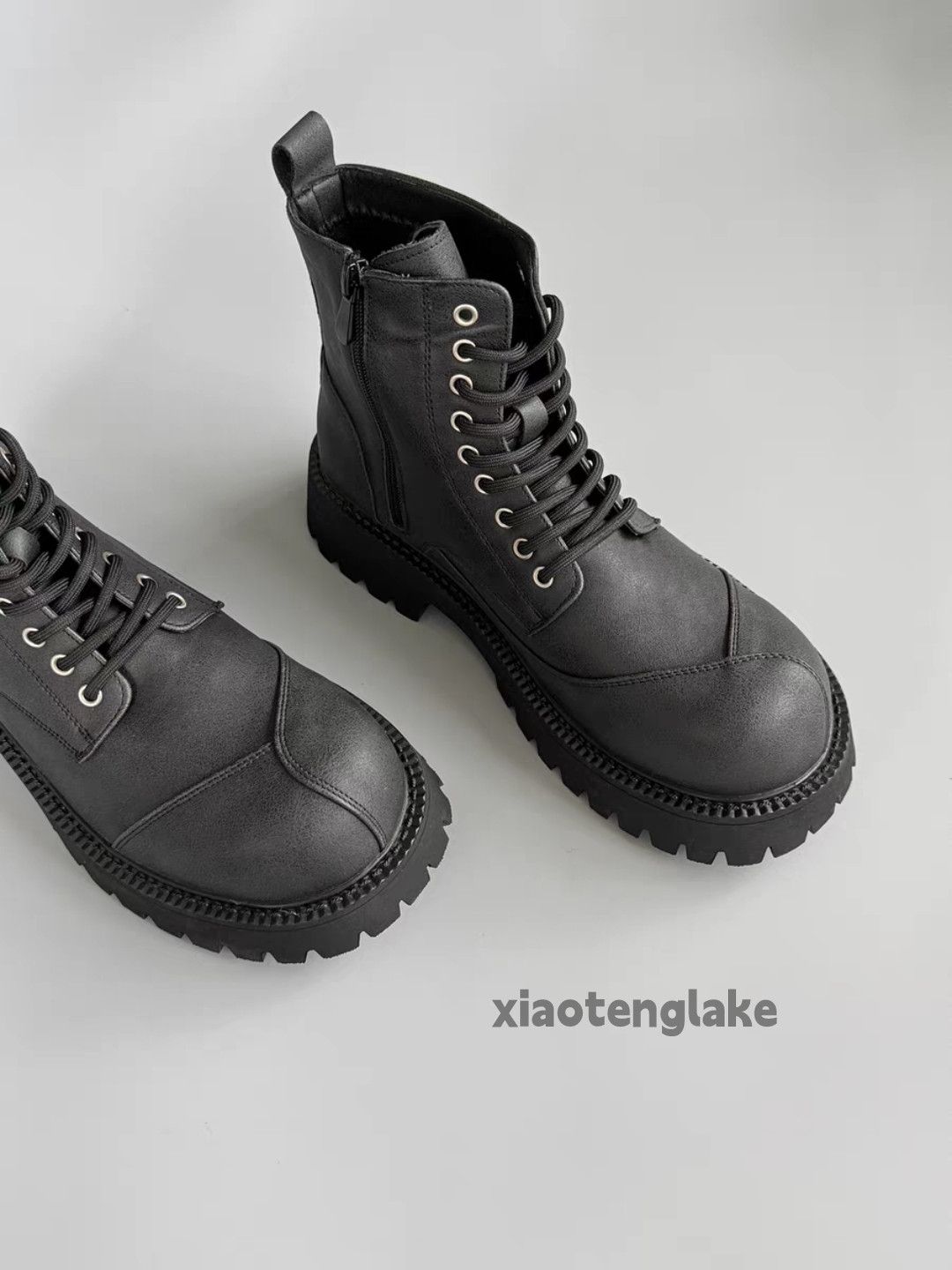 Vintage Utility punk yuppie military outdoor work boots shoes Size US 12 / EU 45 - 5 Thumbnail