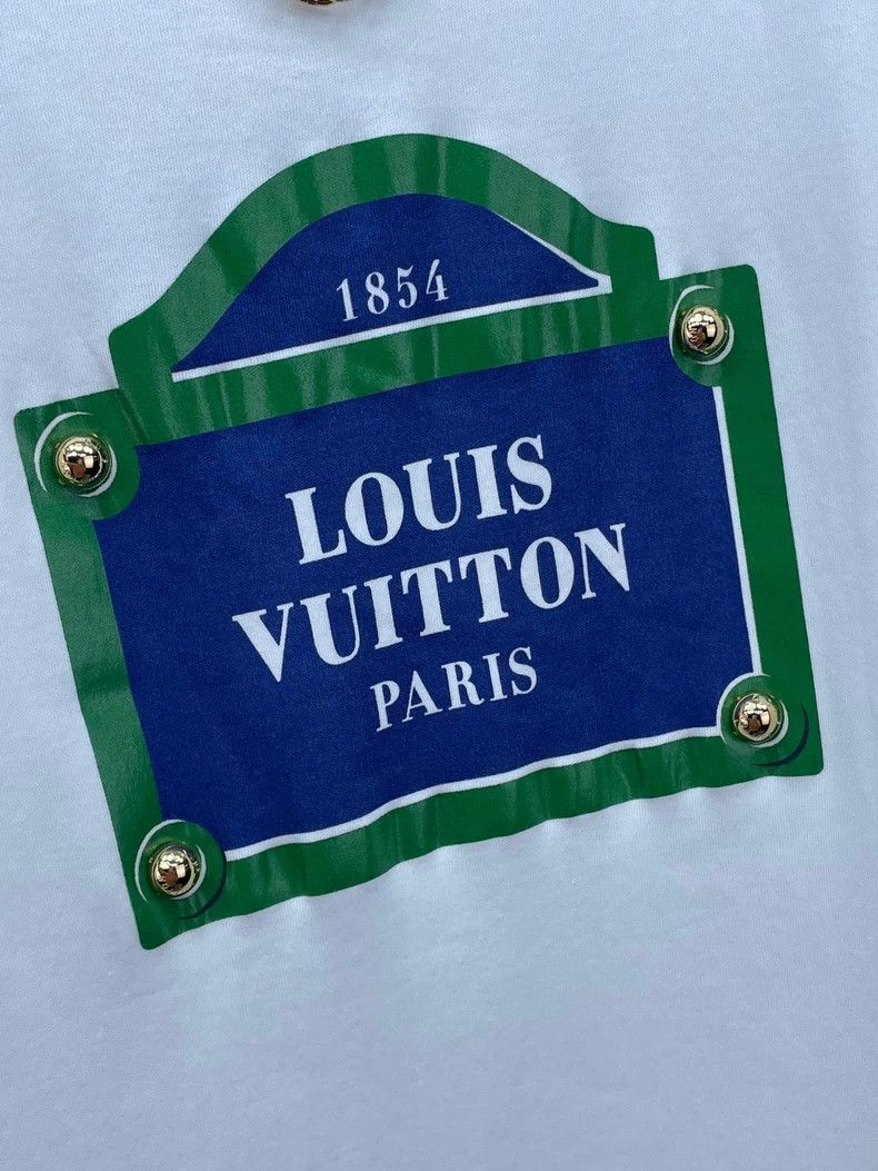 Louis Vuitton Louis Vuitton Chain 1854 monogram short sleeve dress 2504-N Size L / US 10 / IT 46 - 3 Thumbnail