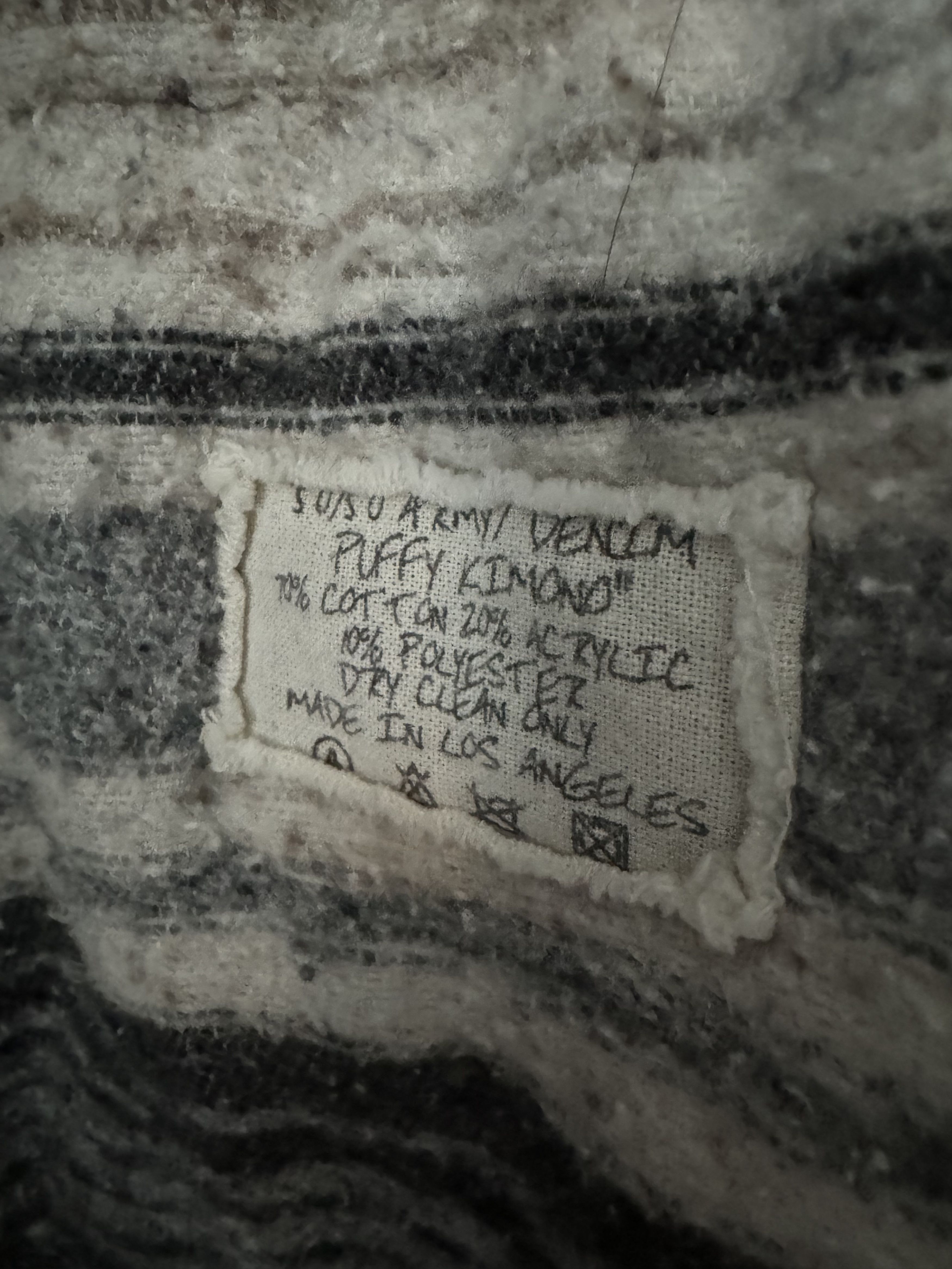Greg Lauren ICONIC 50/50 ARMY DENIM PUFFER KIMONO Size US L / EU 52-54 / 3 - 11 Thumbnail