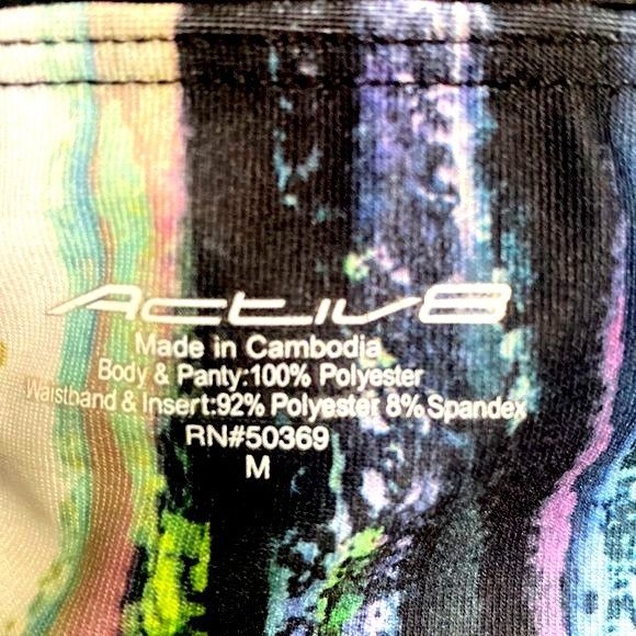Other Active8 Black Running Shorts M Vibrant Waistband Lightweight Size 28" / US 6 / IT 42 - 4 Thumbnail