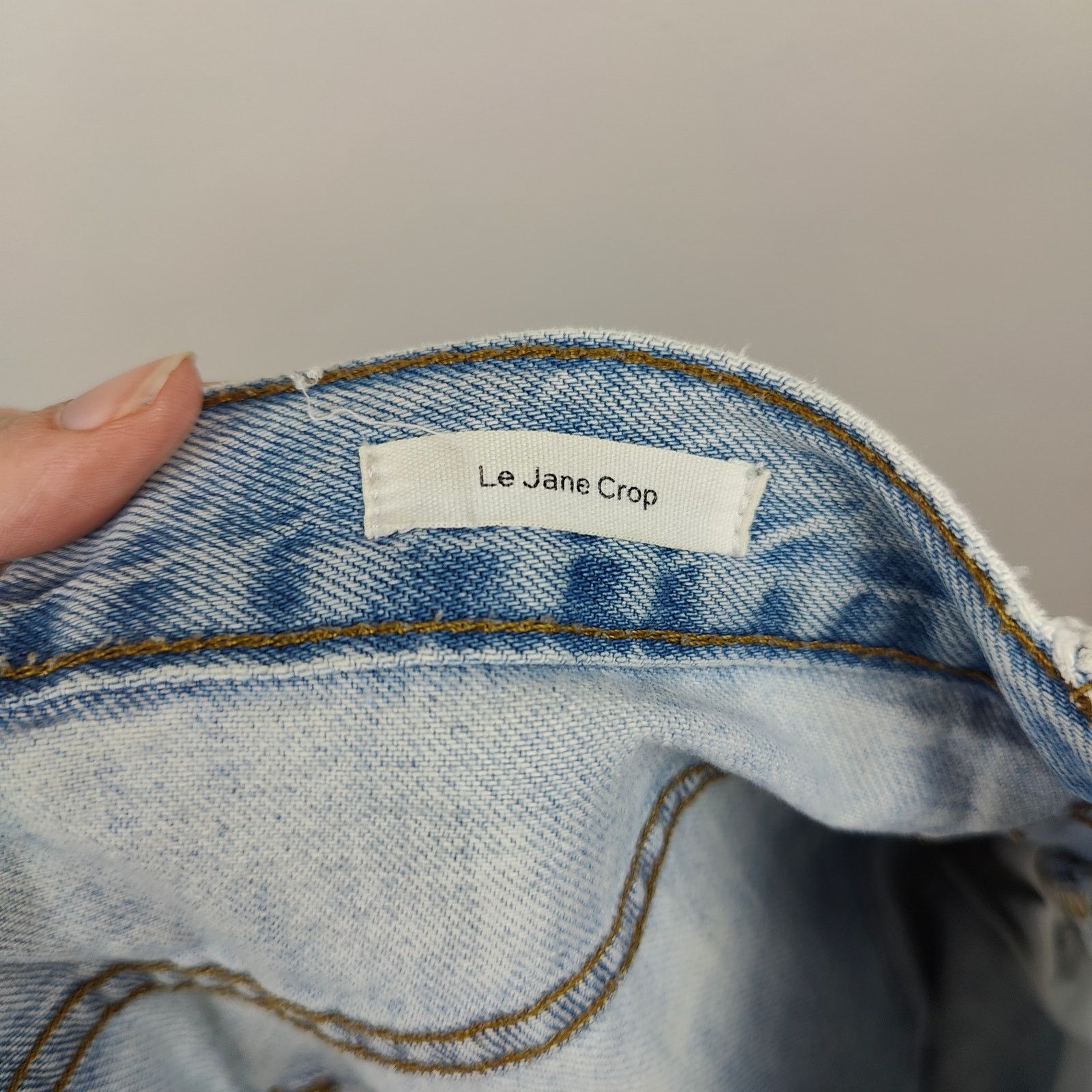 Frame Frame Le Jane Crop Jeans Womens 28 Light Wash Size 28" / US 6 / IT 42 - 9 Thumbnail