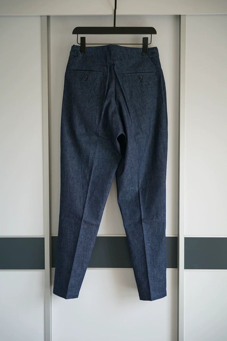 Yohji Yamamoto Yohji Yamamoto Yohji Yamamoto Blue Linen Blend Pants Size US 27 - 2 Thumbnail
