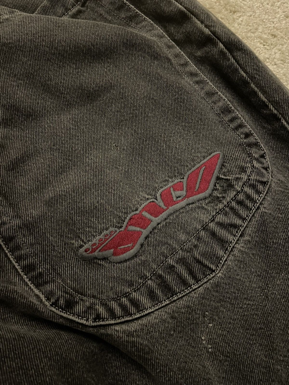 JNCO JNCO Low Down Black Jeans Size US 32 / EU 48 - 14 Thumbnail