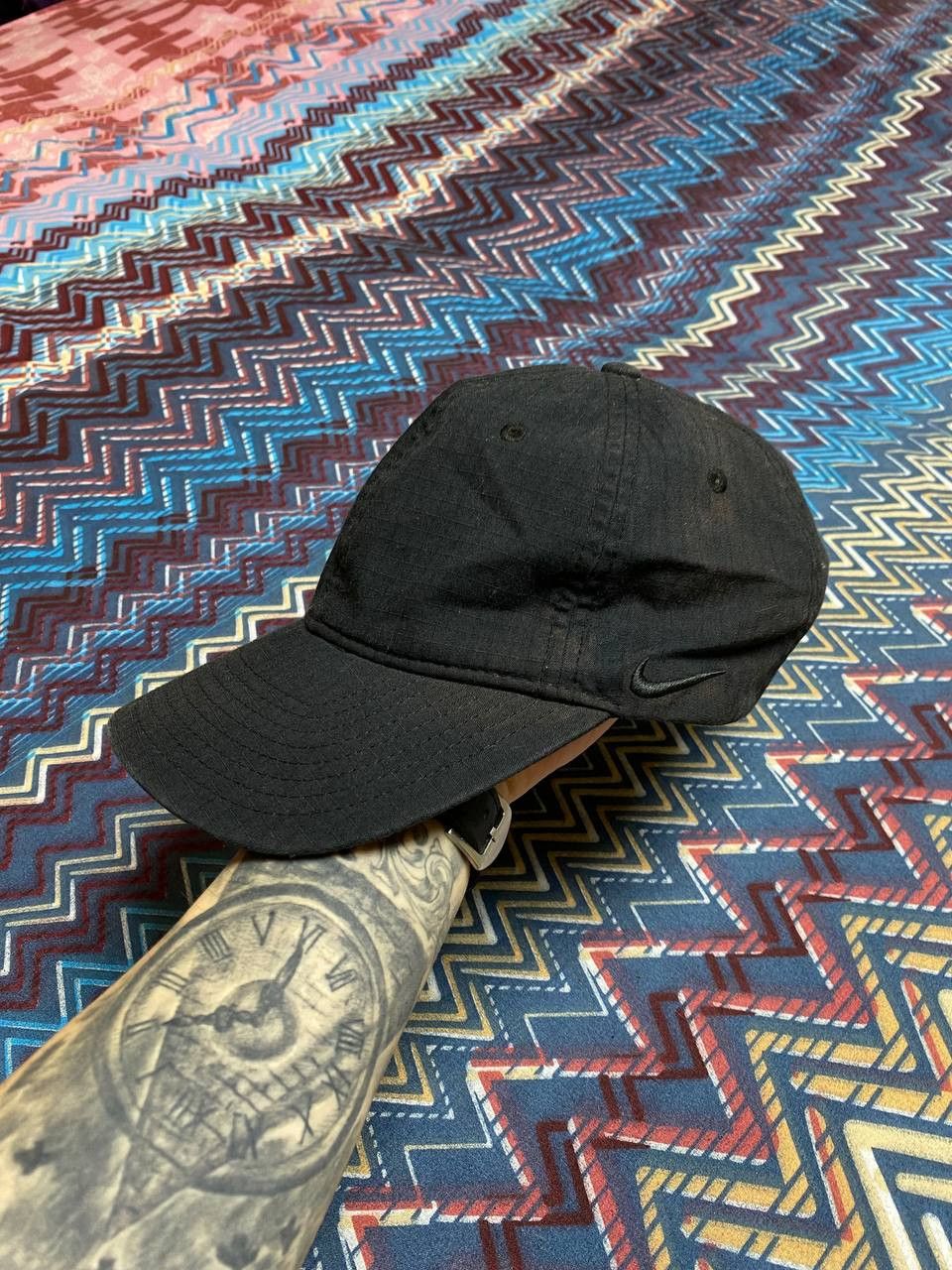 Nike Hats Vintage black Nike Cap Y2K streetwear Size ONE SIZE - 14 Thumbnail