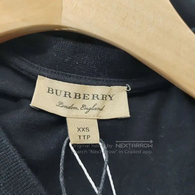 Burberry Burberry Black Cotton T-Shirt for Women. Size XXS / US 00 / IT 34 - 3 Thumbnail