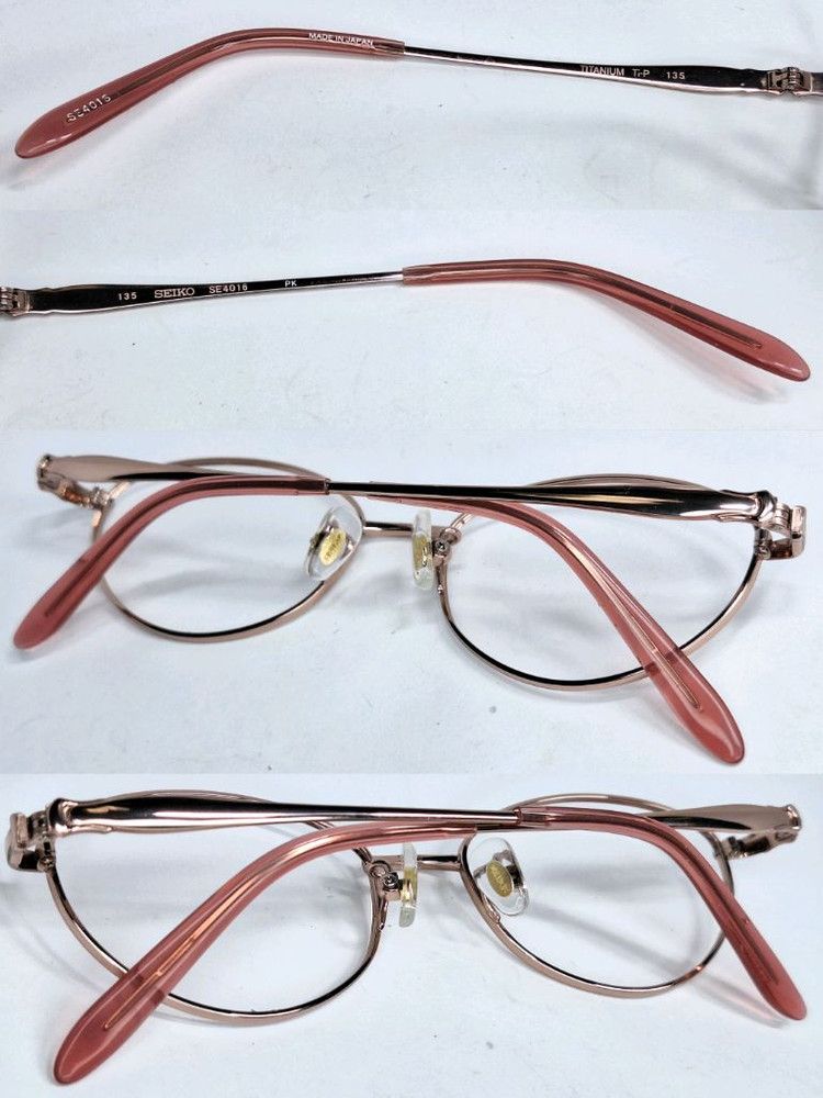Seiko SEIKO Stella SE4016 Pure Titanium Oval Glasses Pink Gold Size ONE SIZE - 9 Thumbnail