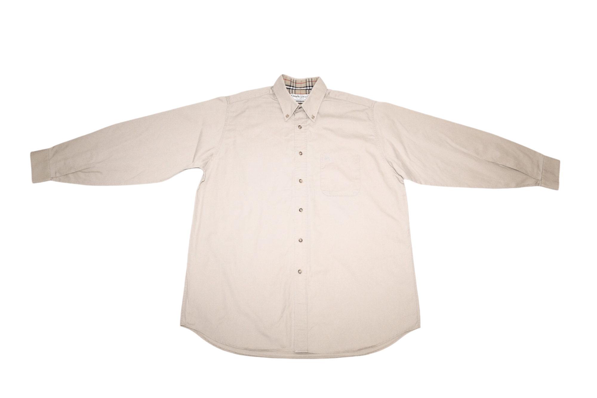Burberry 70's Burberrys of London Signature Button Down Oxford Shirt Size US L / EU 52-54 / 3 - 5 Thumbnail