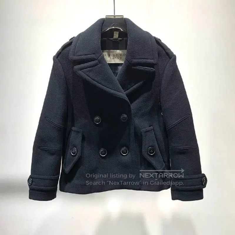 Burberry Burberry Black Wool Peacoat for Women. Size S / US 4 / IT 40 - 1 Thumbnail
